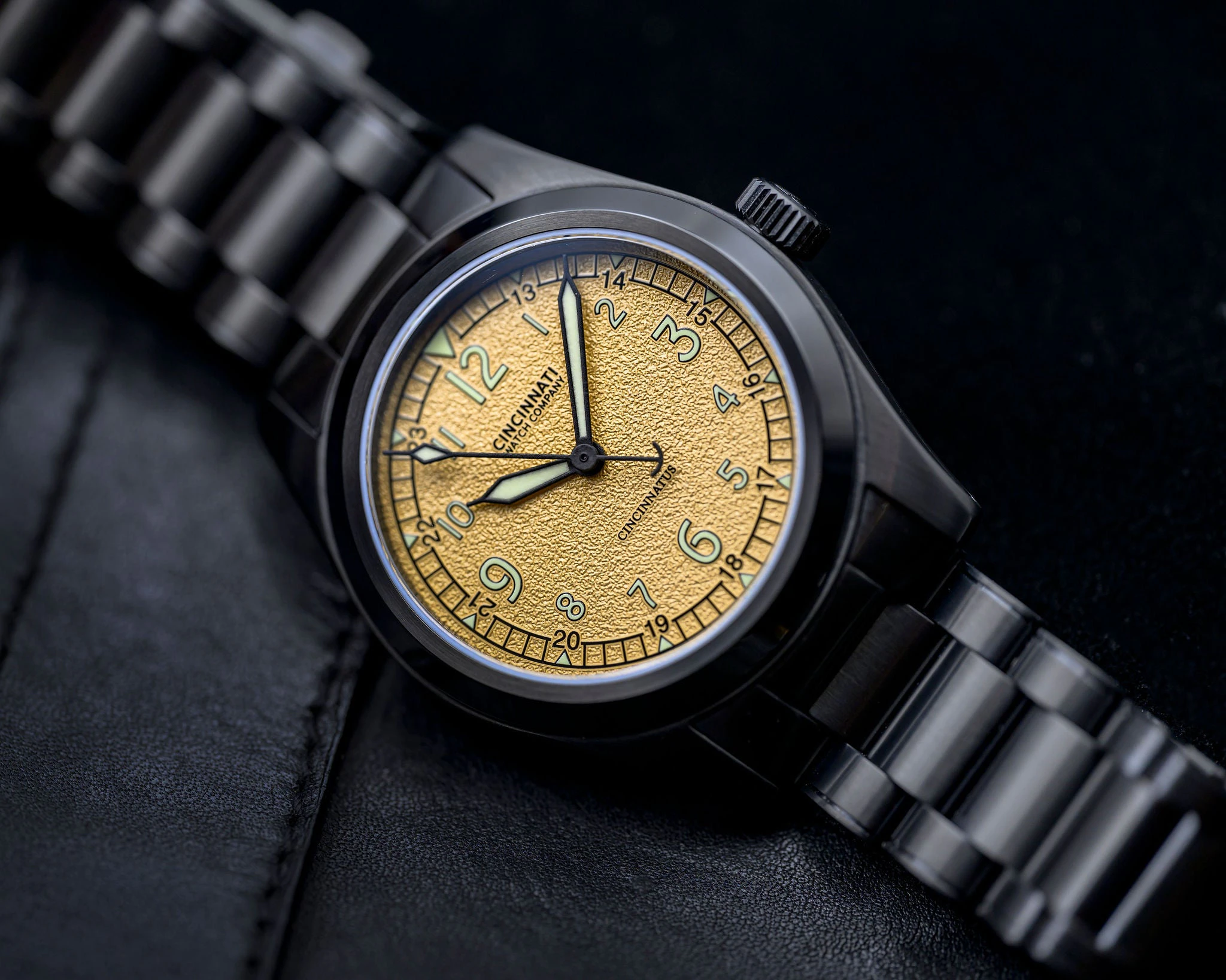 Cincinnati Watch Company Cincinnatus Field Sand Black Case Manual Wind