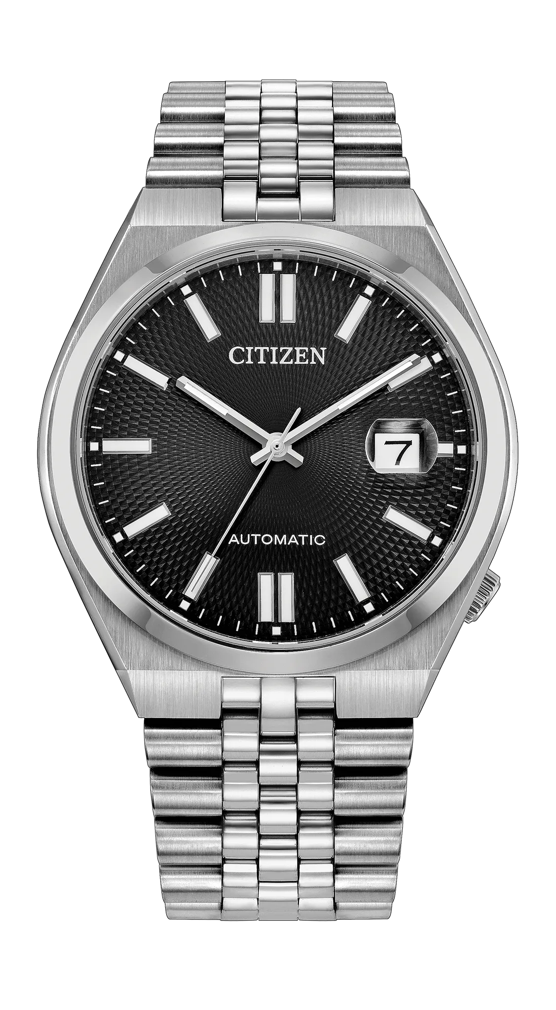 Citizen TSUYOSA 60 37mm Black Dial Stainless Steel Bracelet NK0030-51E