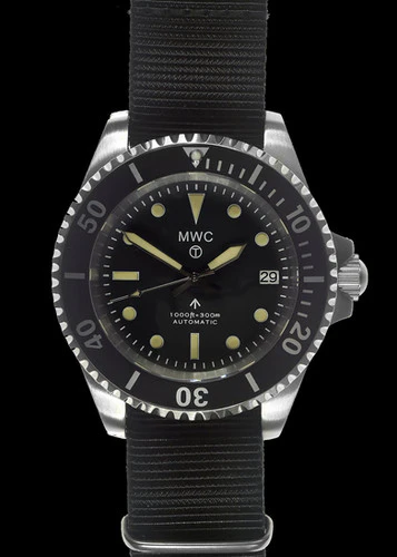 Cooper Watches MWC 24 Jewel 1982 Pattern 300m Automatic Military Divers Watch with Sapphire (Date)