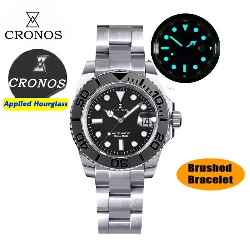 Cronos Water Ghost Sub Diver Brushed (L6018)