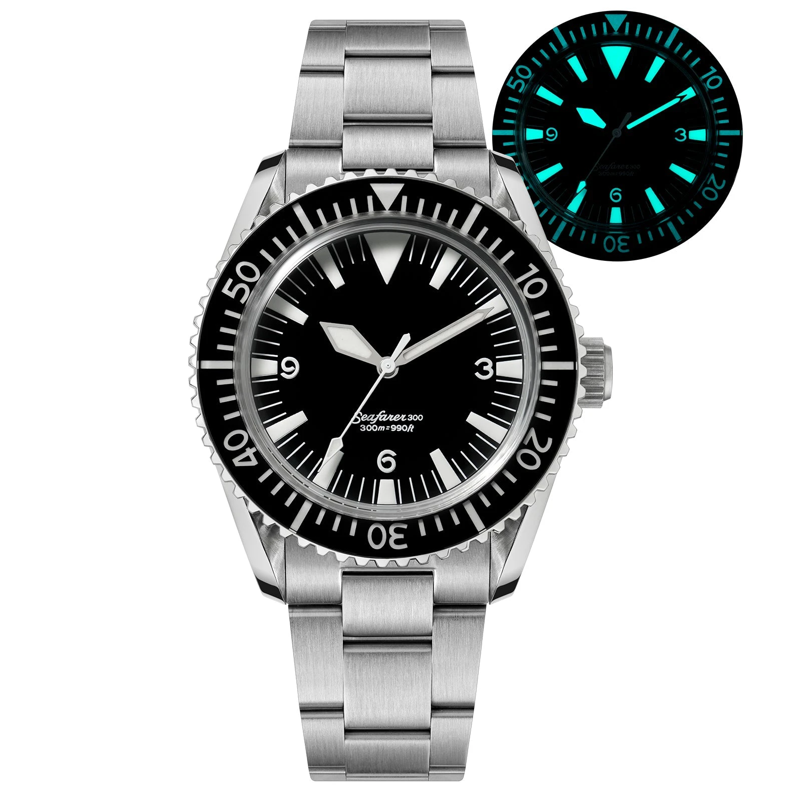 Cronos Seafarer WD1967Q 39mm VH31 Diver Watch