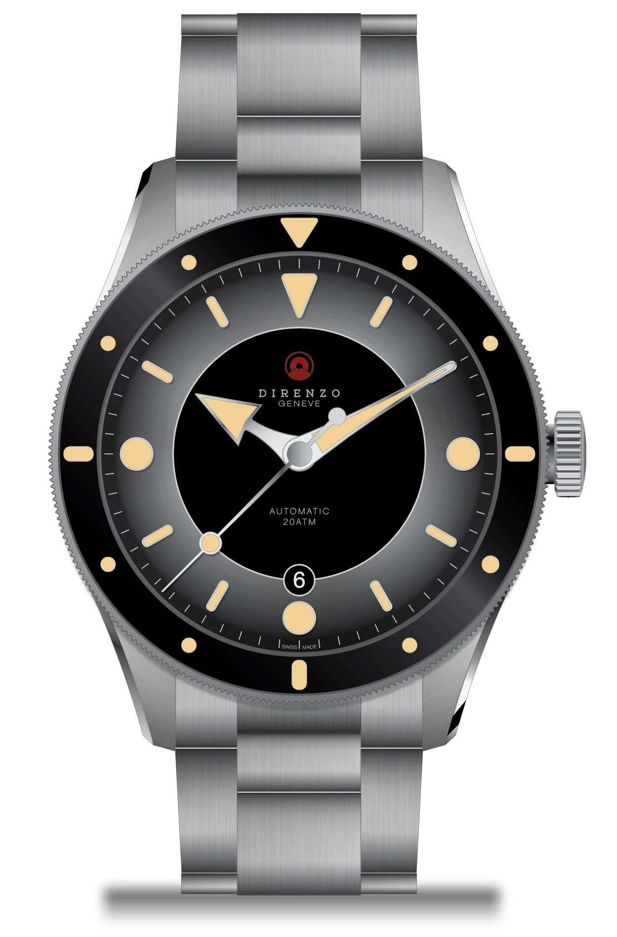 Direnzo Watches DRZ 03 Eclipse black – date