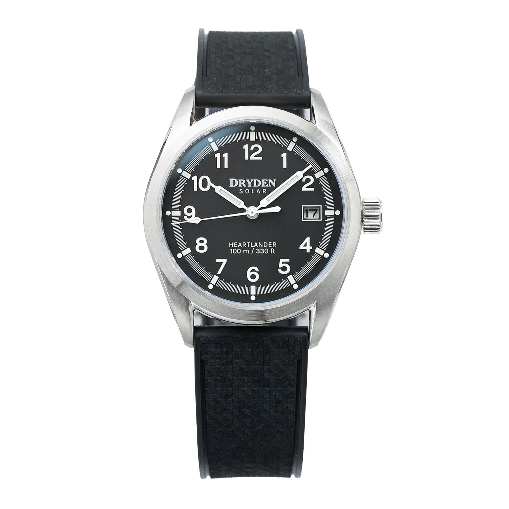 Dryden Heartlander Solar 38mm Field Watch - Classic Black