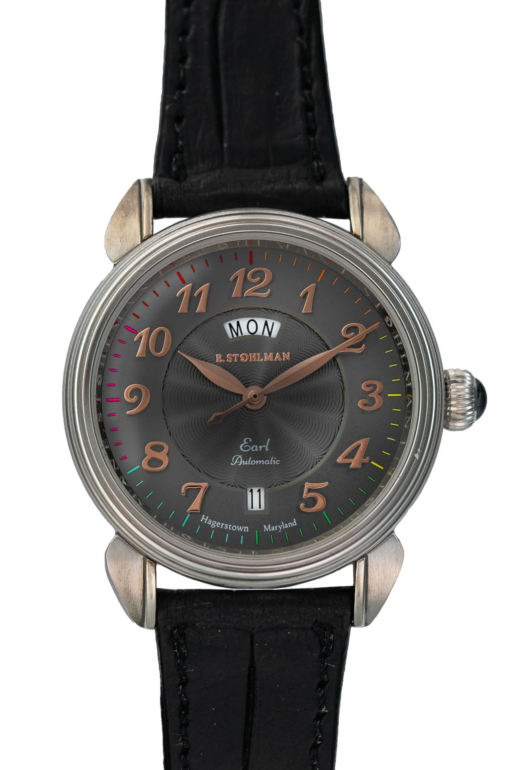 E. Stohlman Watch Co. The Earl, Gray Rose