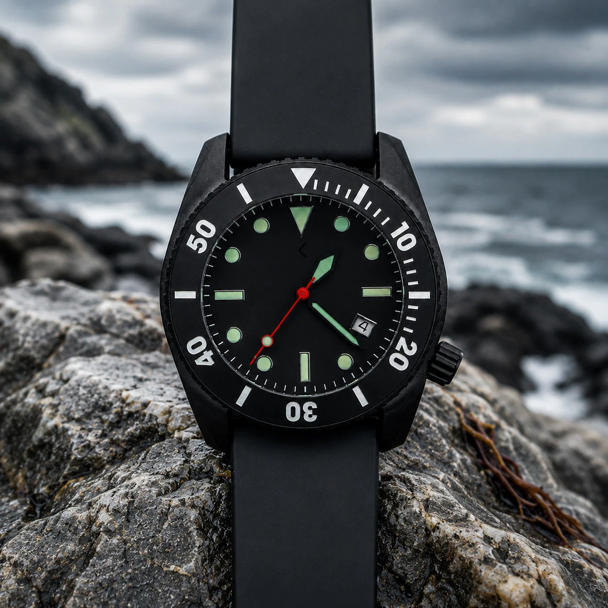Enoksen Deep Dive Final Edition ◇ Automatic Dive Watch - 44mm - Black Dial Edition