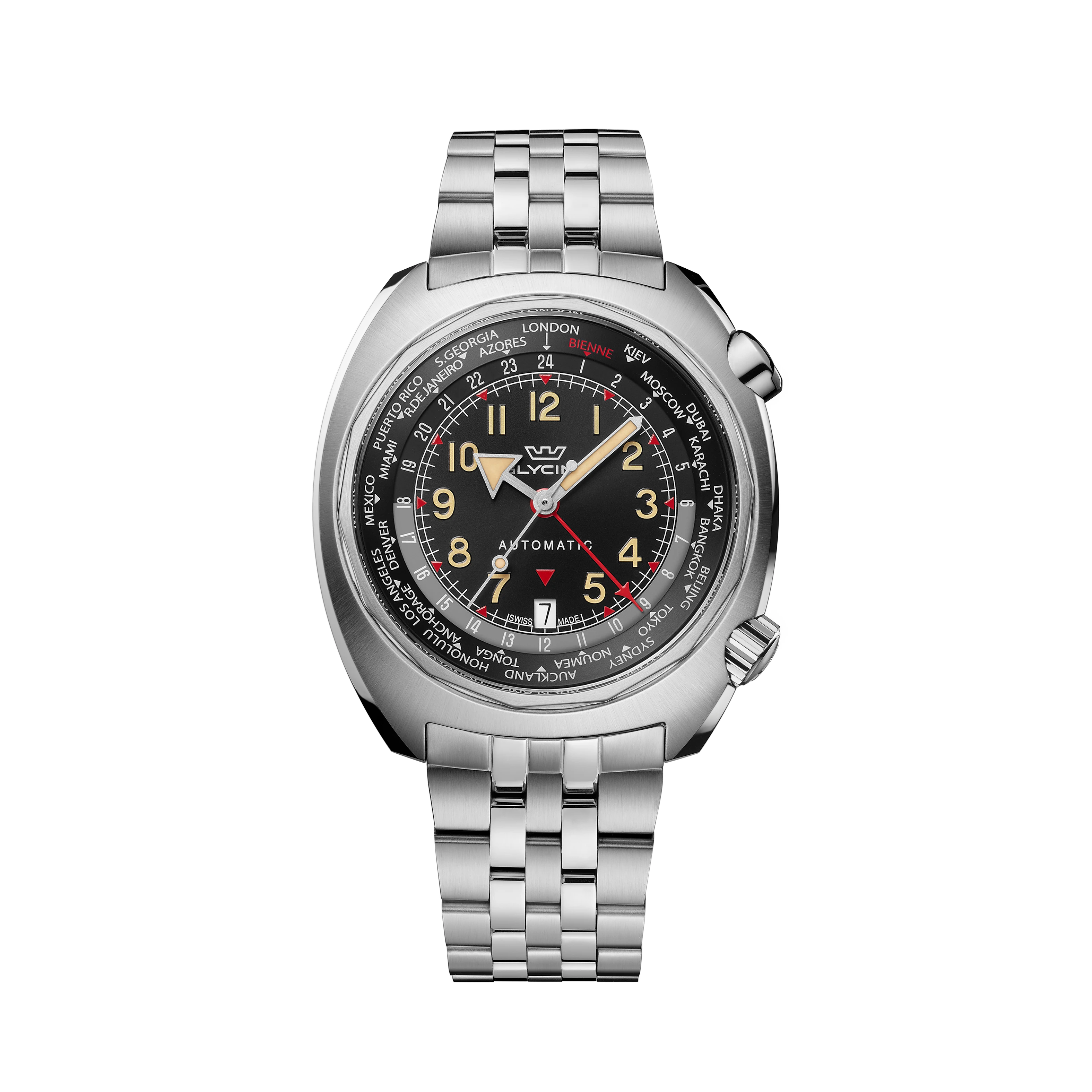 Glycine Men's Airman SST GMT 43mm Automatic Watch GL0311