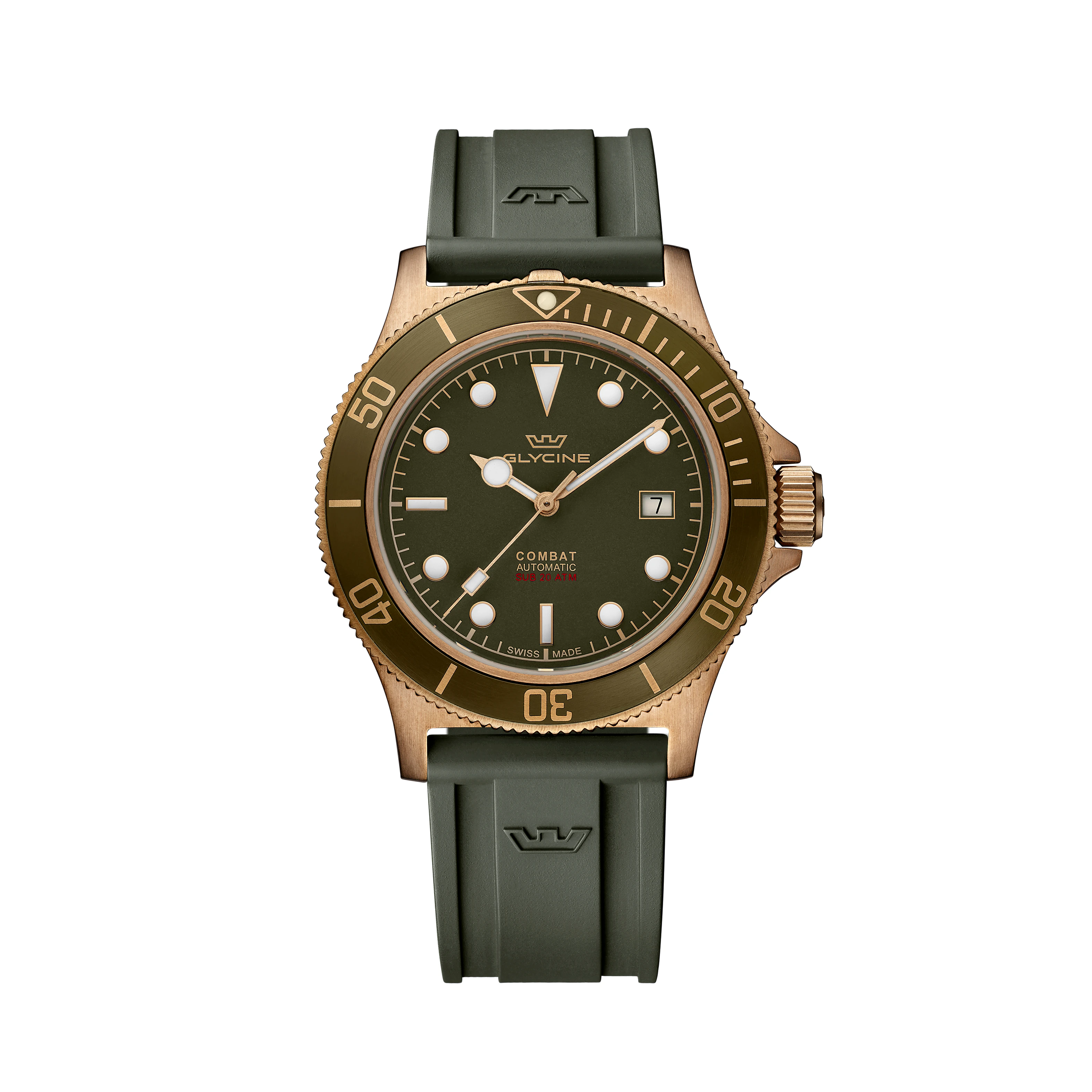 Glycine Men's Combat Sub Sport Bronze 42mm Automatic Watch GL0325