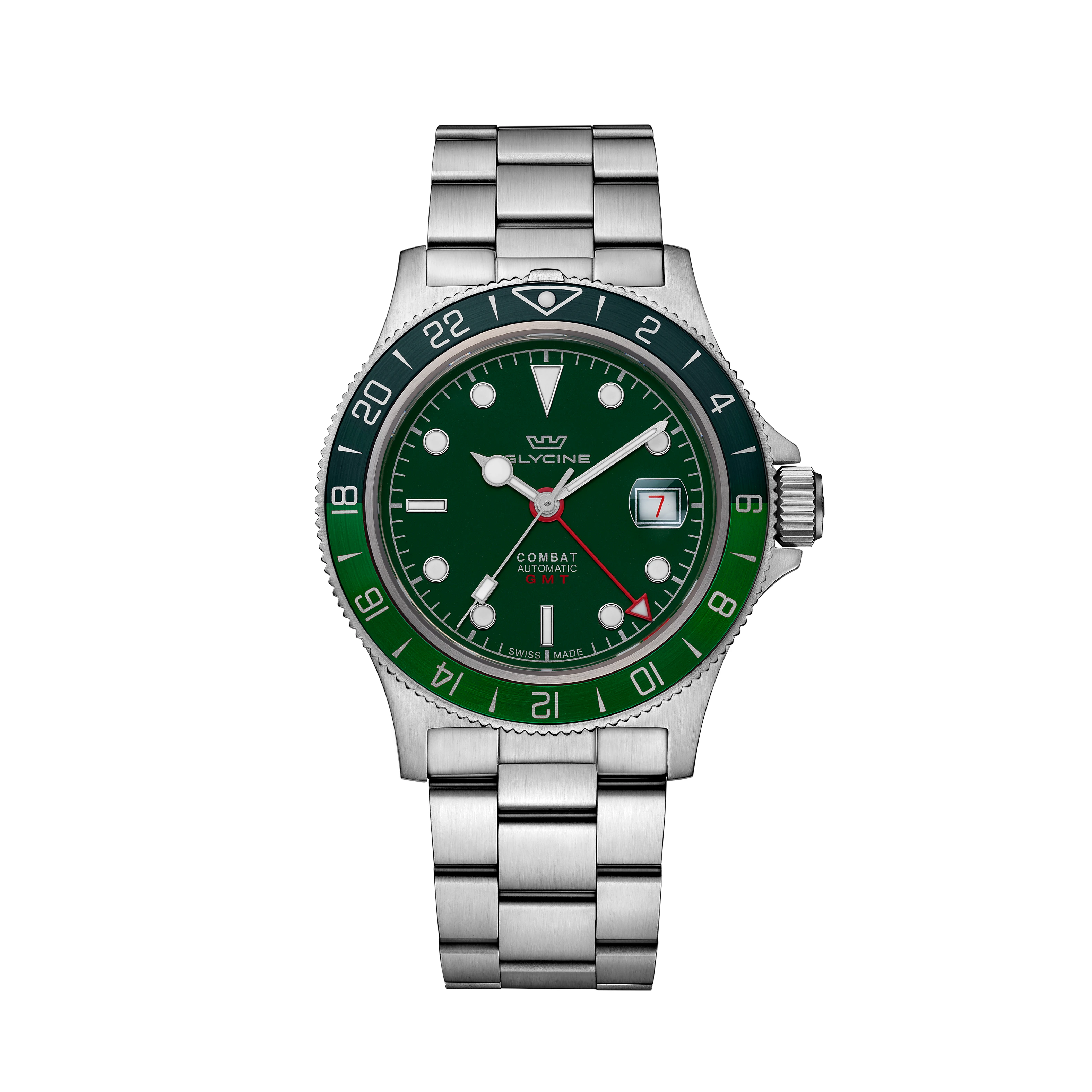 Glycine Men's Combat Sub Sport GMT 42mm Automatic Watch GL0383