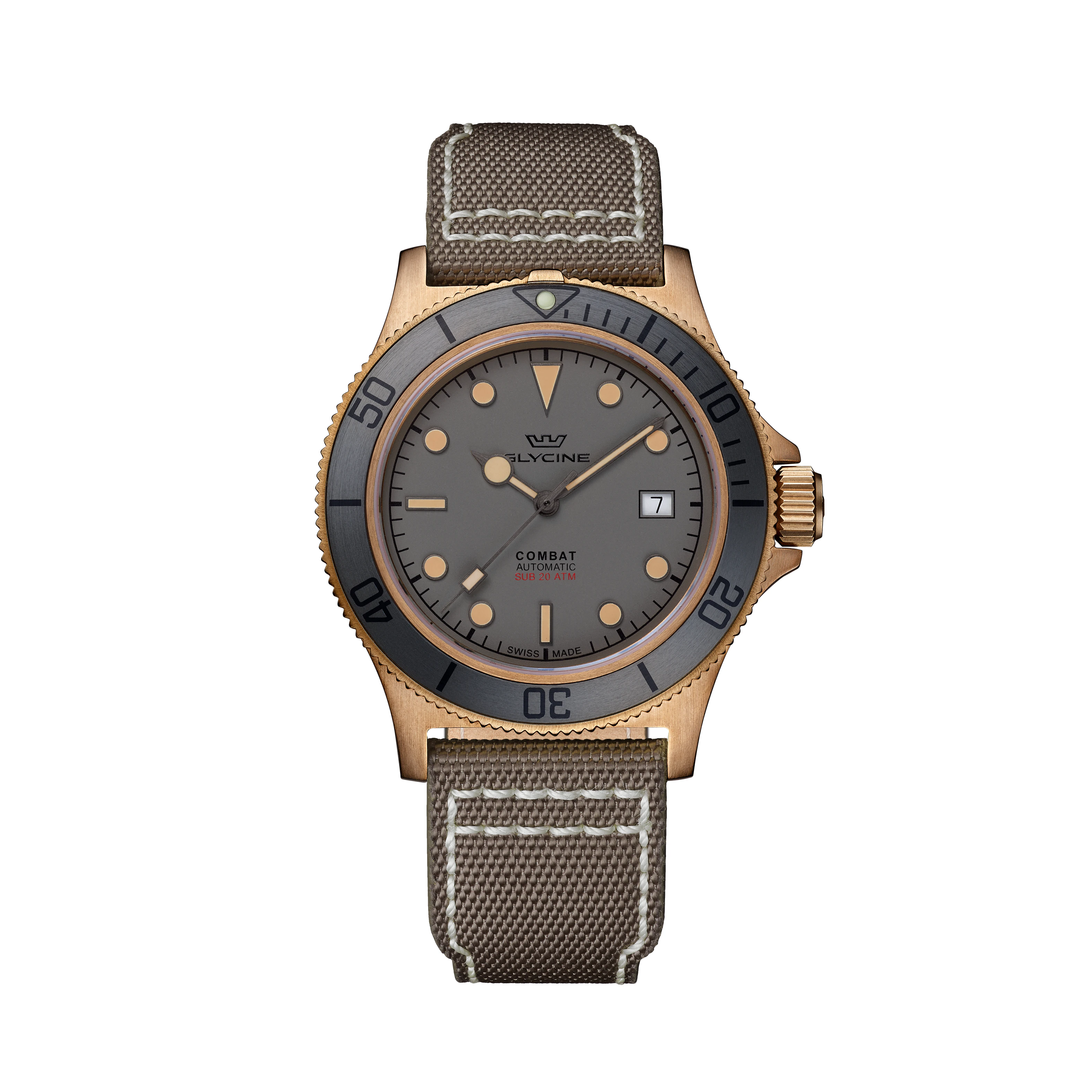 Glycine Men's Combat Sub Bronze 42mm Automatic Watch GL0390