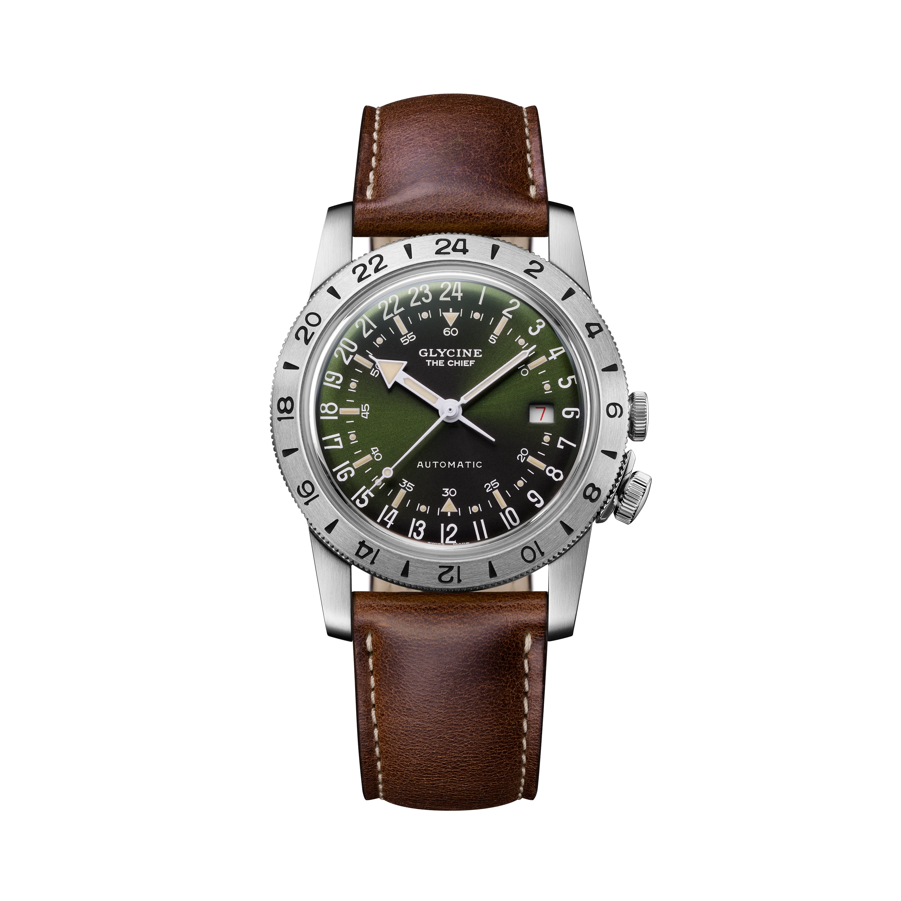 Glycine Men's Airman Vintage The Chief Purist 40mm Automatic Watch GL0410