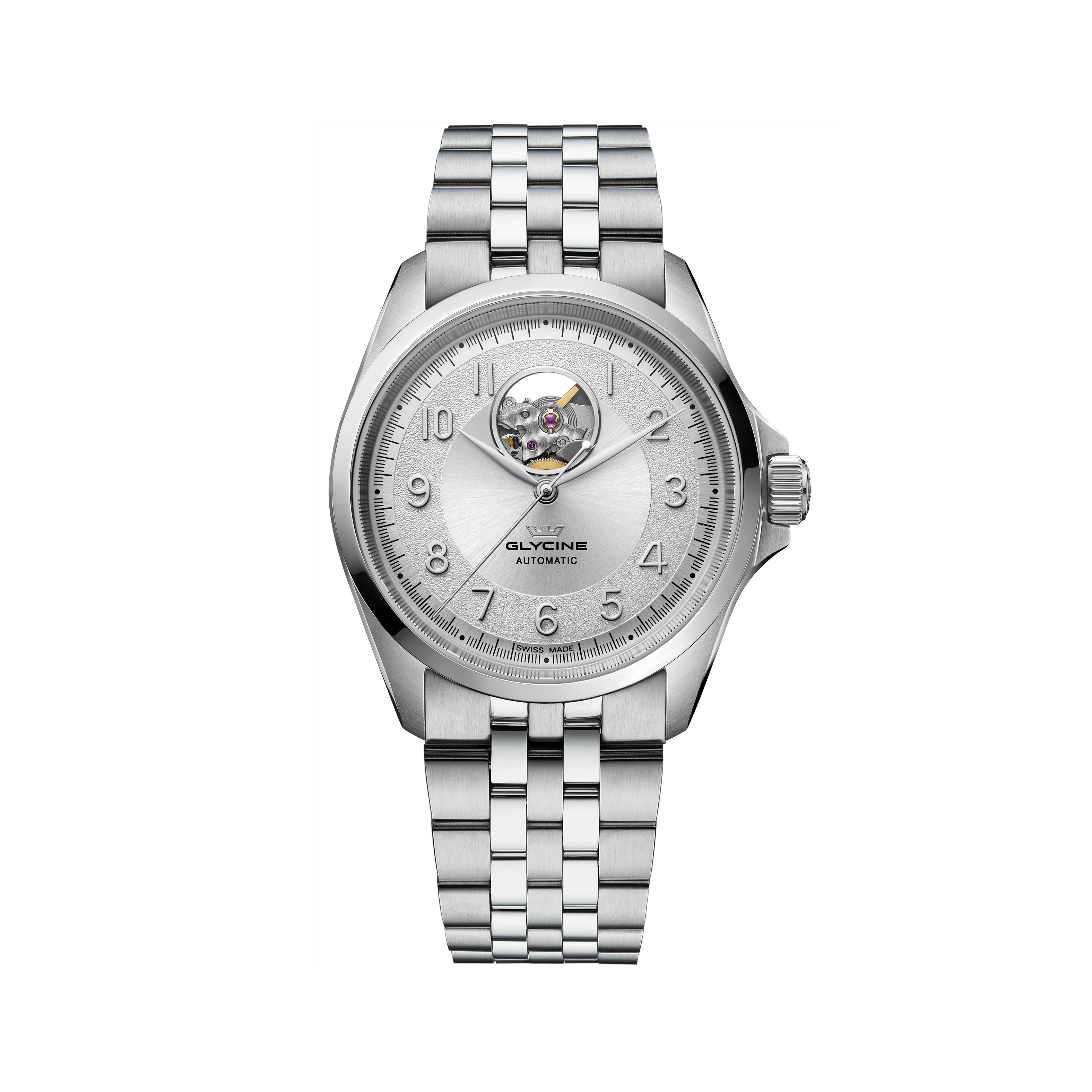 Glycine Men's Combat Classic Open Heart 40mm Automatic Watch
