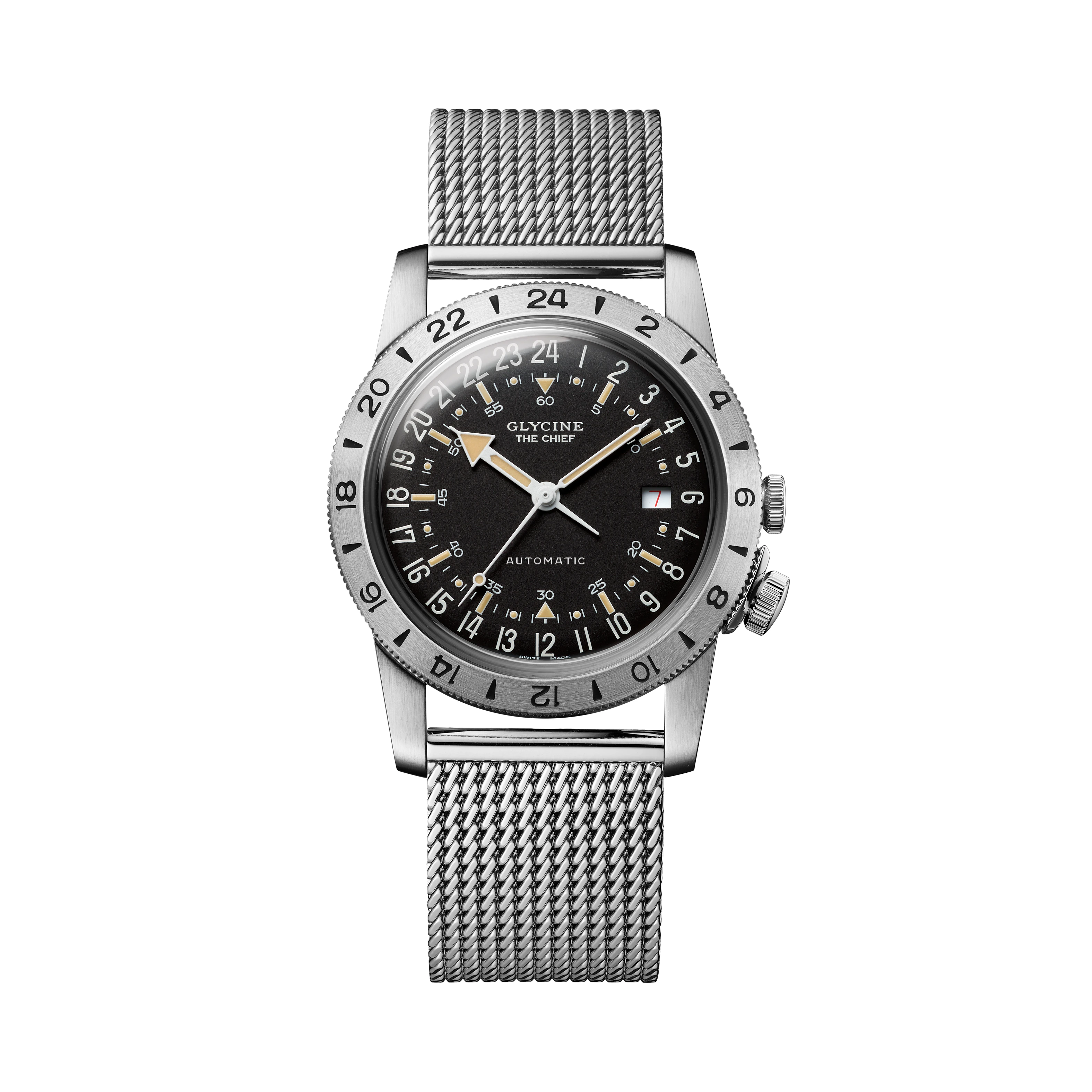 Glycine Men's Airman Vintage The Chief Purist 40mm Automatic Watch GL0468