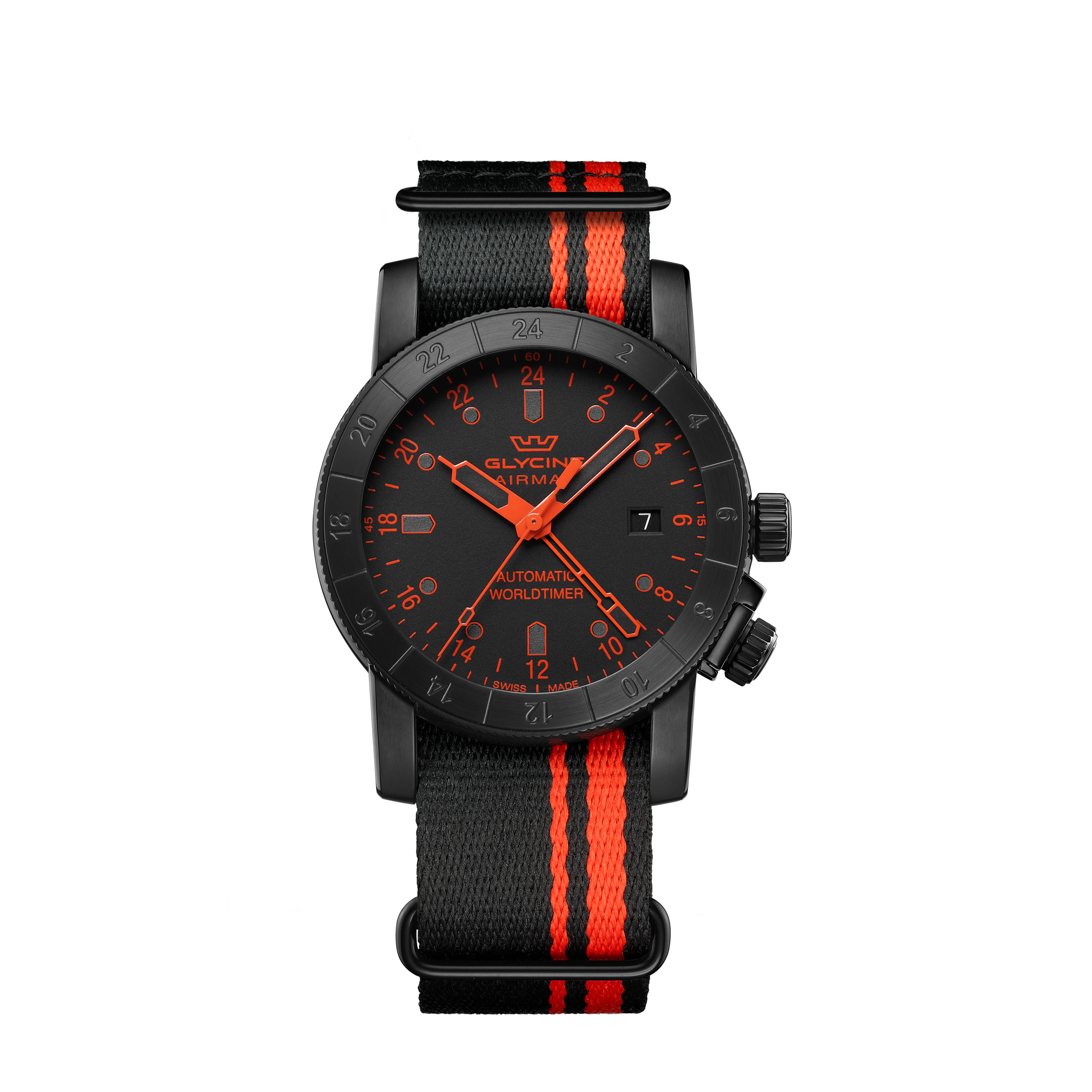 Glycine Men's Airman Contemporary GMT 42mm Automatic Watch GL0497