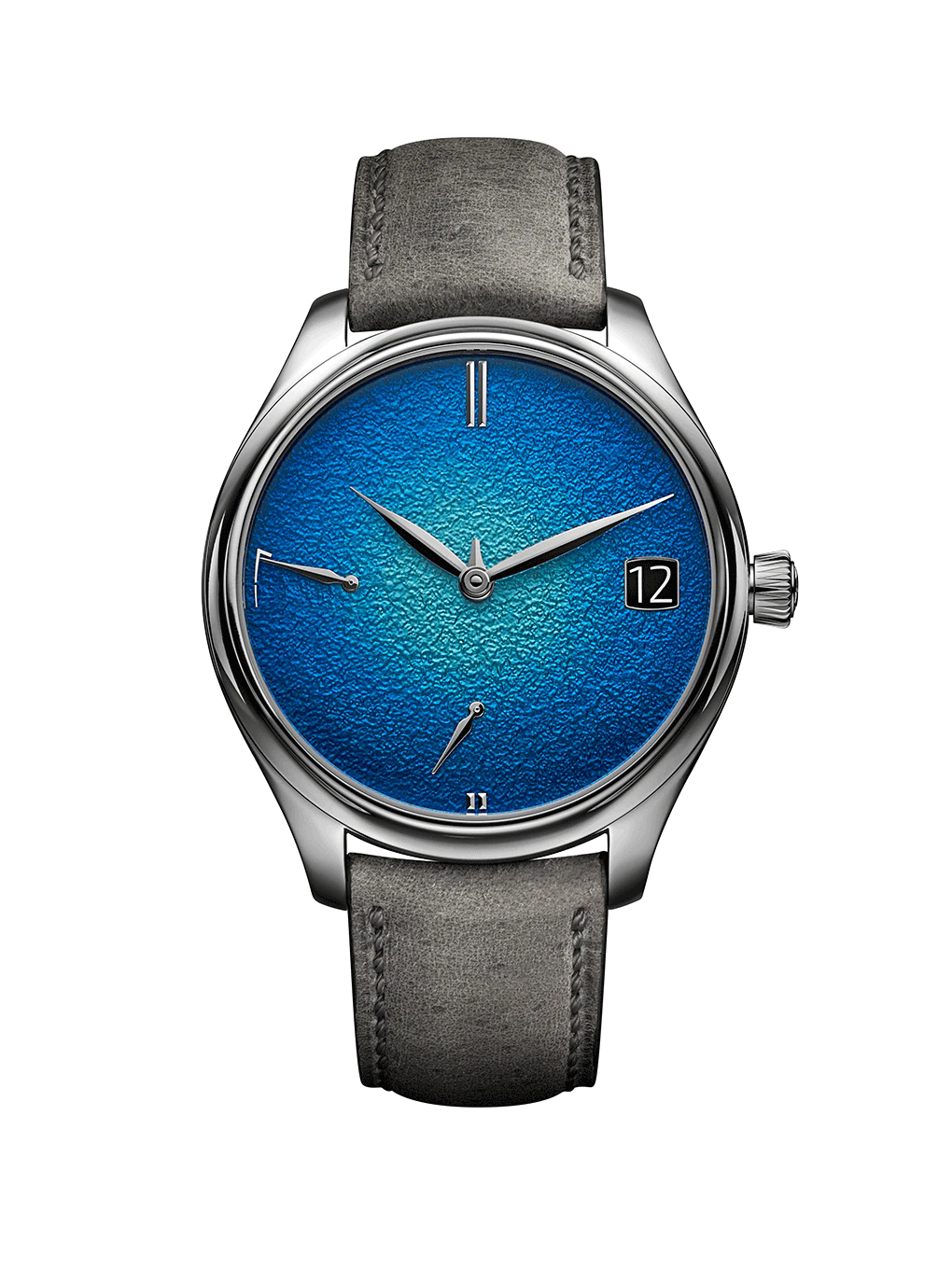 H. Moser & Cie. Endeavour Perpetual Calendar Abyss Blue fumé "Grand Feu" Enamel