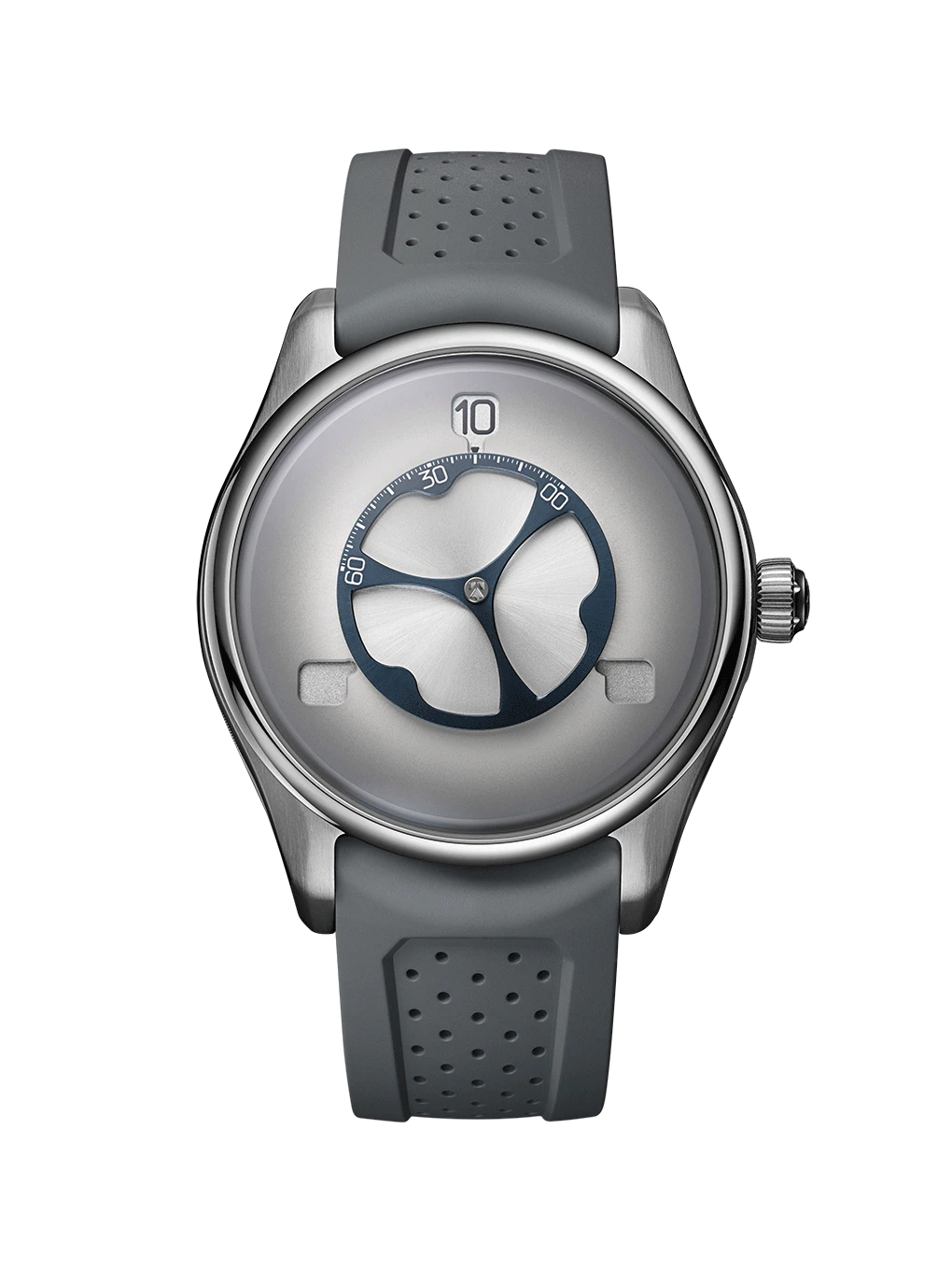 H. Moser & Cie. Pioneer Flying Hours White Fumé