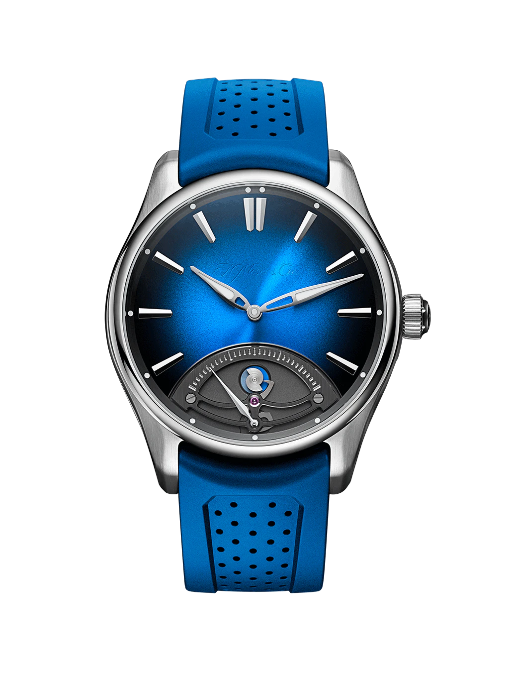 H. Moser & Cie. Pioneer Retrograde Seconds Midnight Blue