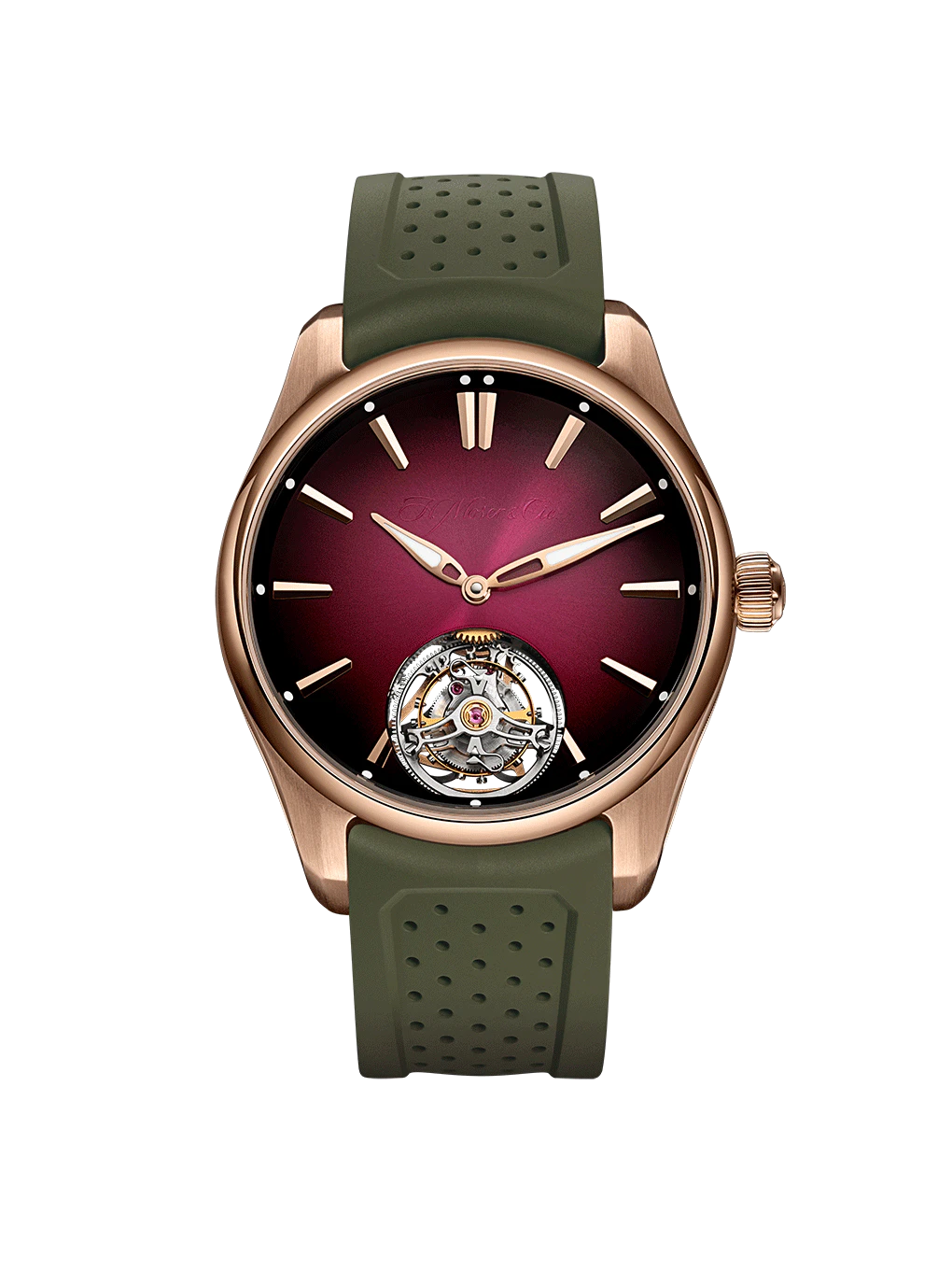 H. Moser & Cie. Pioneer Tourbillon Burgundy