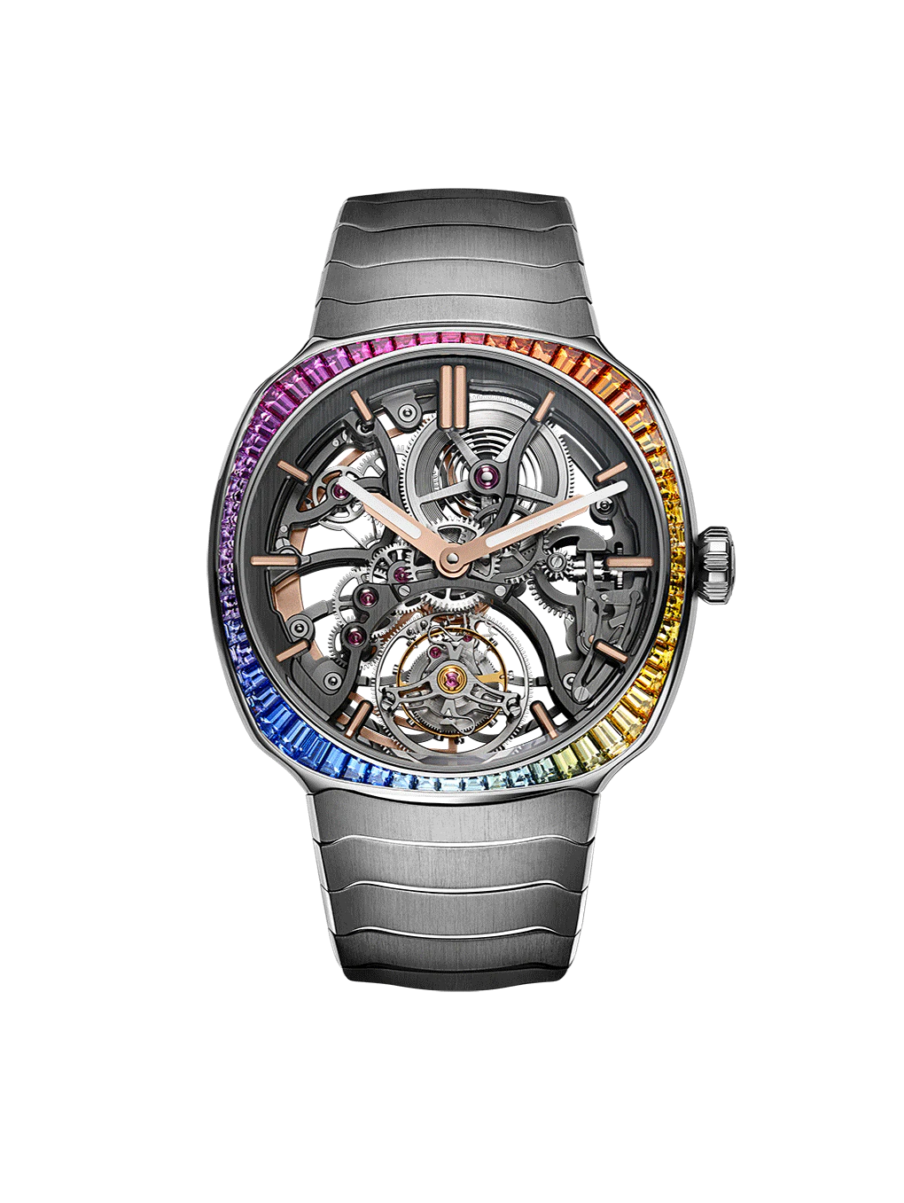 H. Moser & Cie. Streamliner Tourbillon Skeleton Rainbow