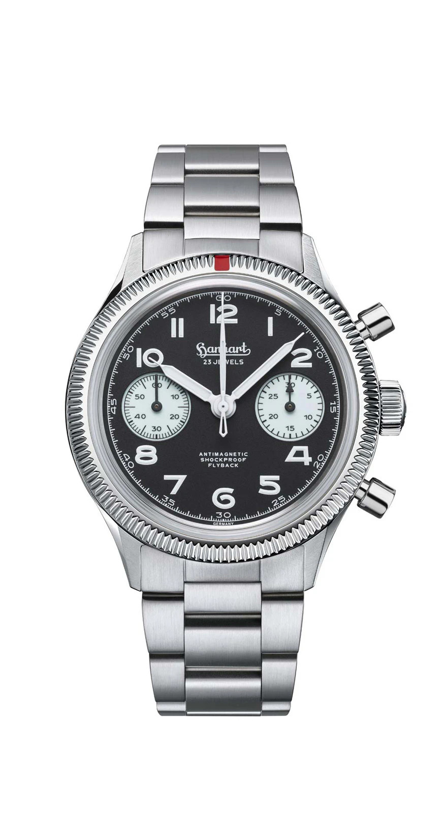 Hanhart 417 ES 1954 Flyback Reverse Panda 39 mm - Die Ikone