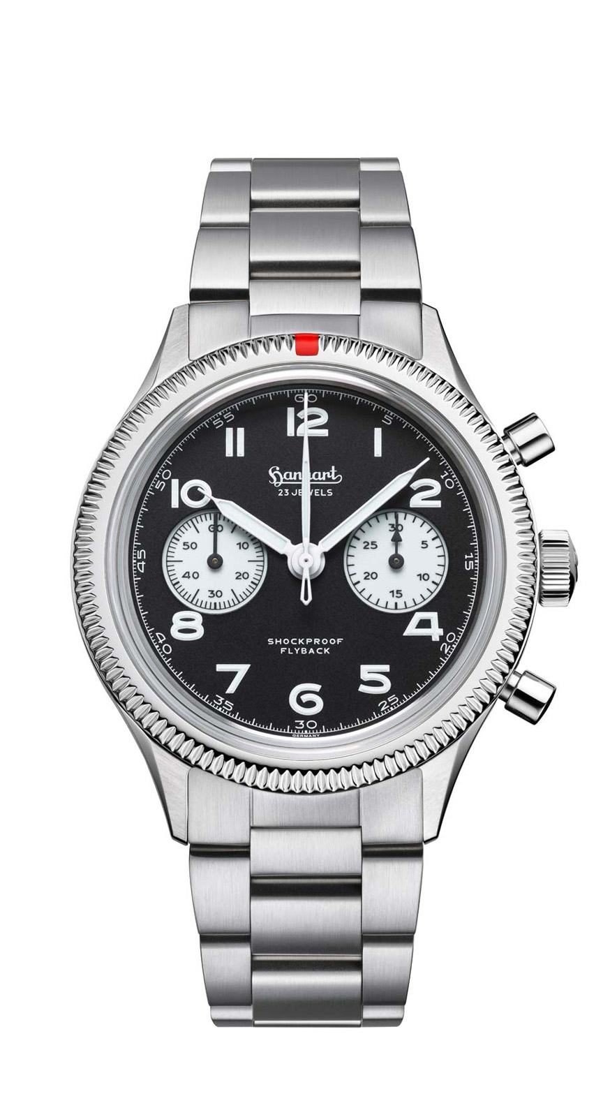 Hanhart 417 ES Flyback Reverse Panda, 42 mm - Die Ikone