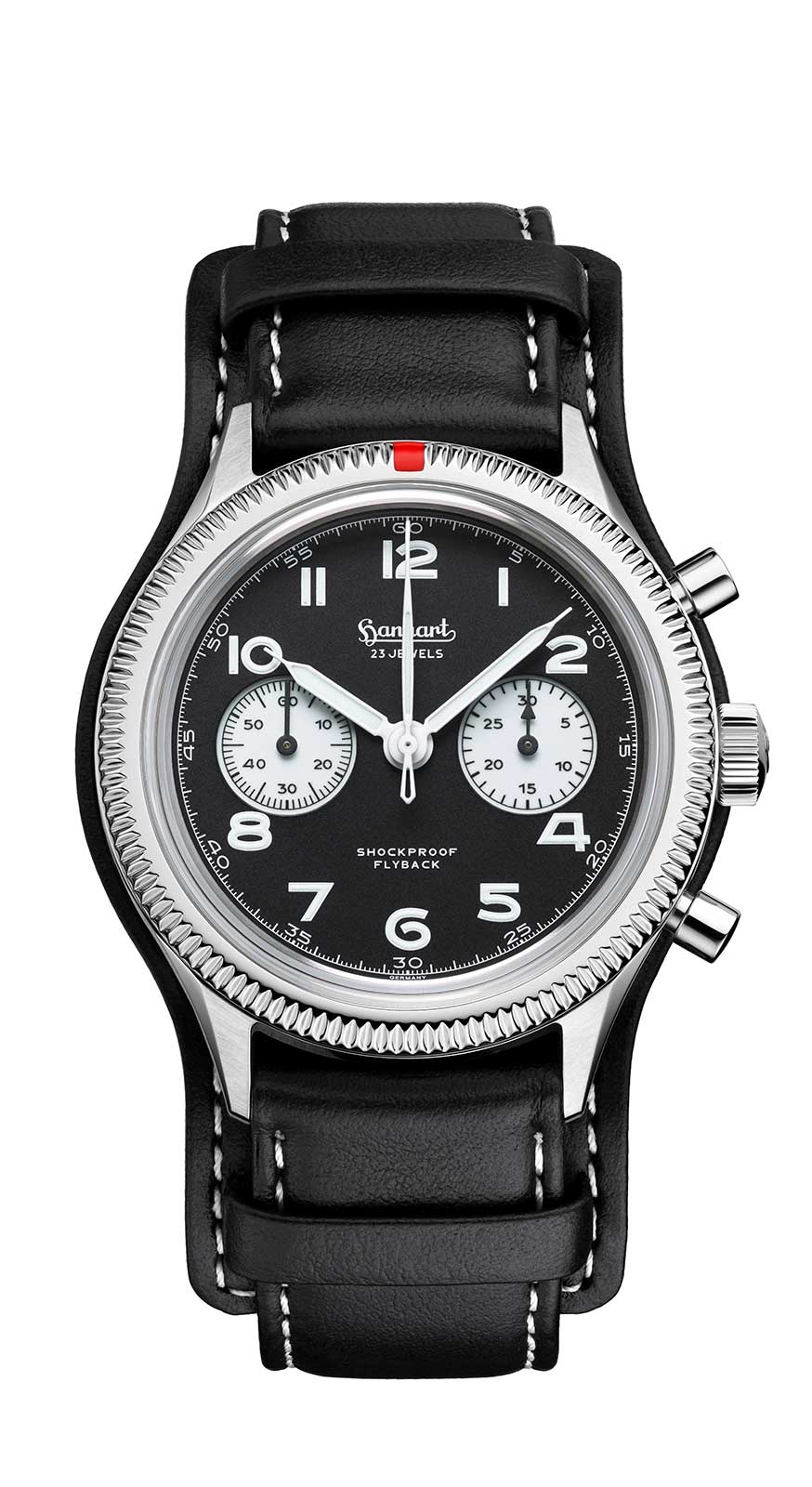 Hanhart 417 ES Flyback Reverse Panda, 42 mm - The icon