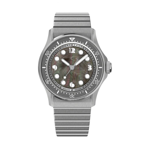 Horizon Watches Nemo with Black mother of pearl guilloche dial