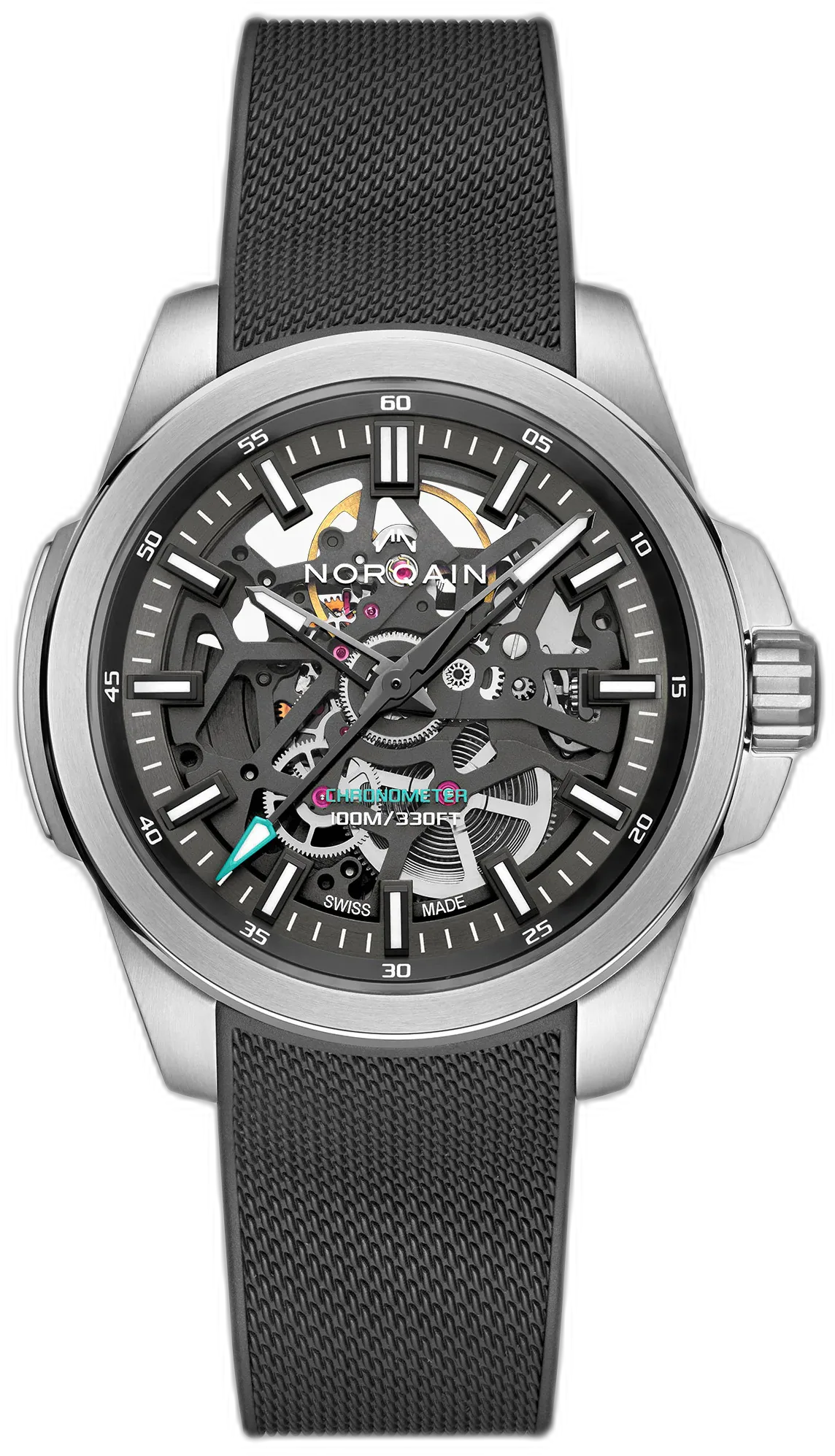 Norqain Independence Skeleton 40mm Anthracite Turquoise