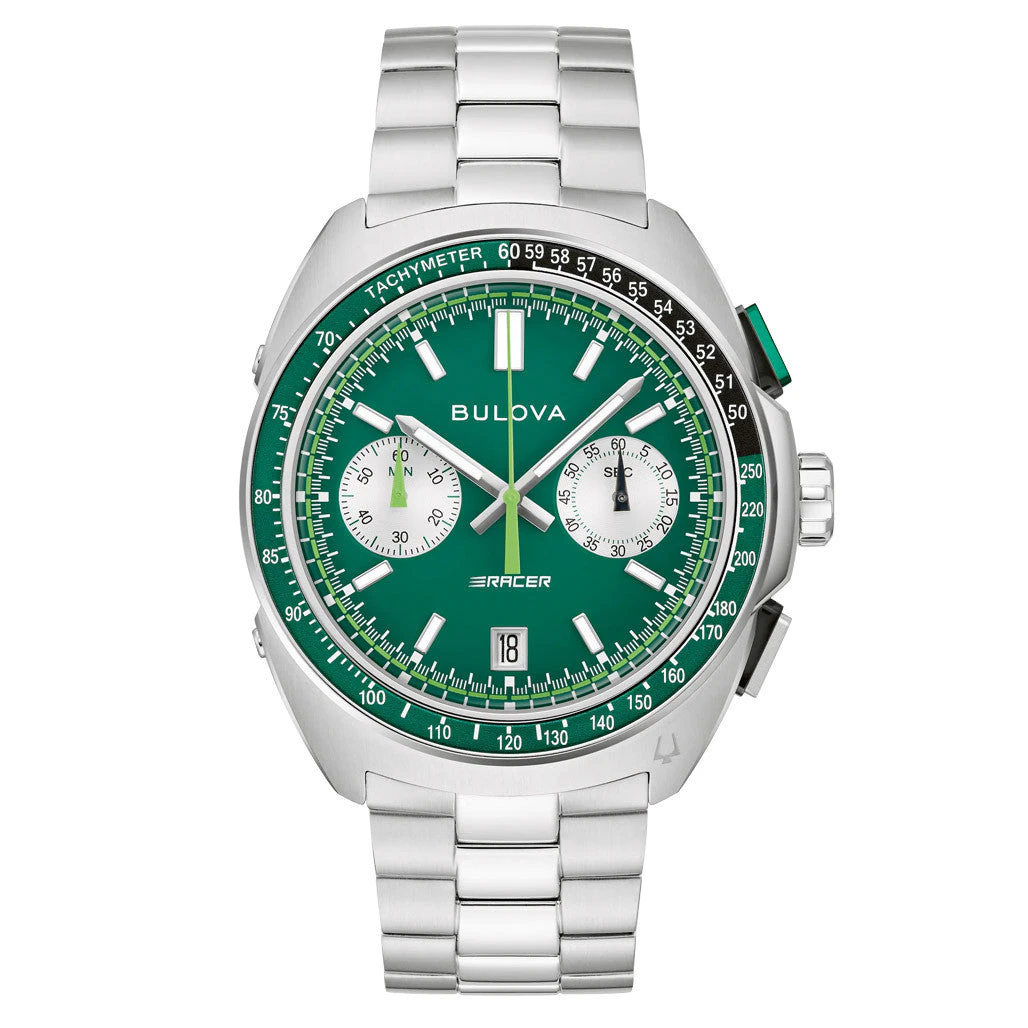 Islander Bulova Racer Chronograph with Green Dial #98B468