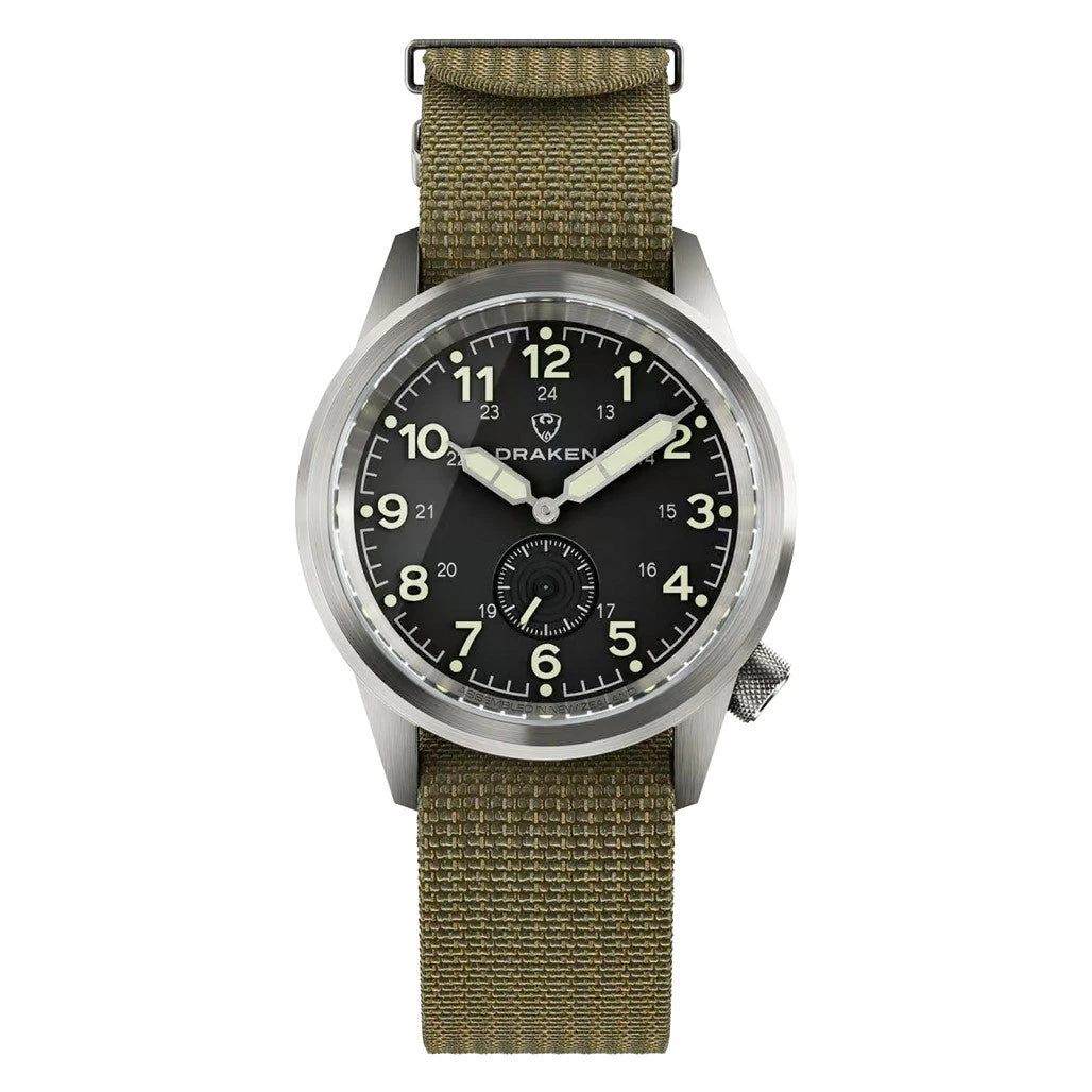 Islander Draken Aoraki 'Recce' Watch with Black Dial #DKN-02