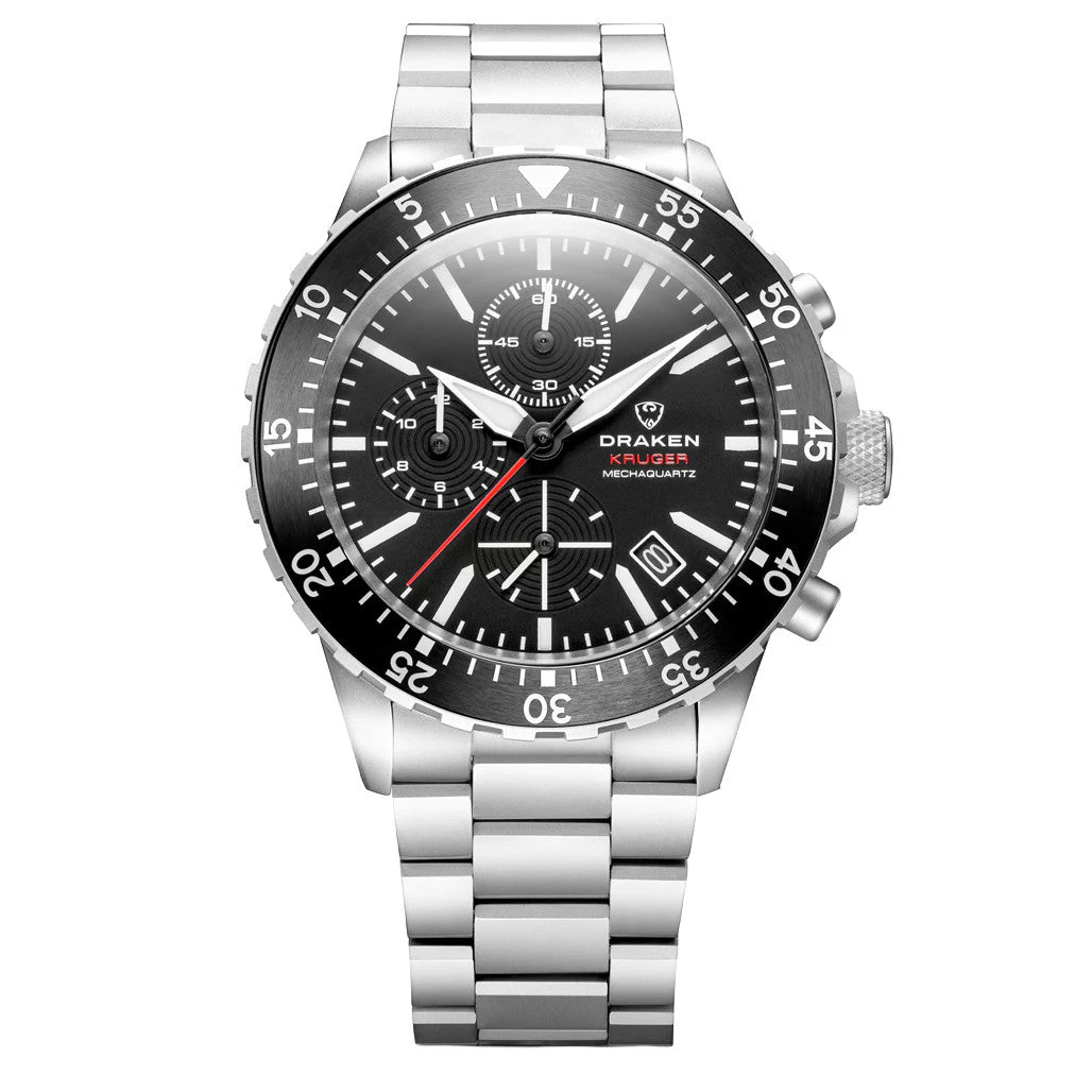 Islander Draken Kruger 'B' Titanium Chronograph with Black Dial #DKN-05