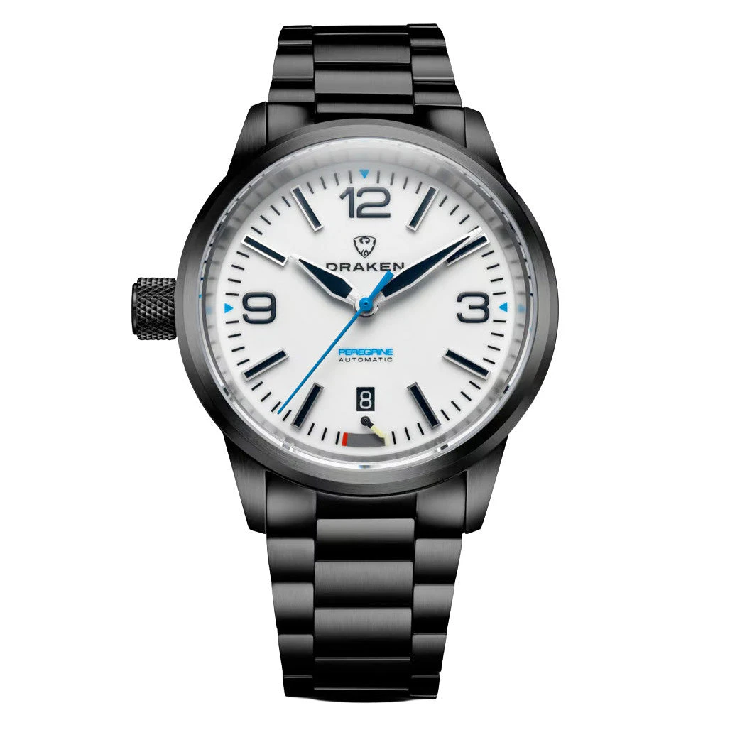 Islander Draken Peregrine DLC 'A' Full Lume Dial Watch with Left Crown #DKN-15