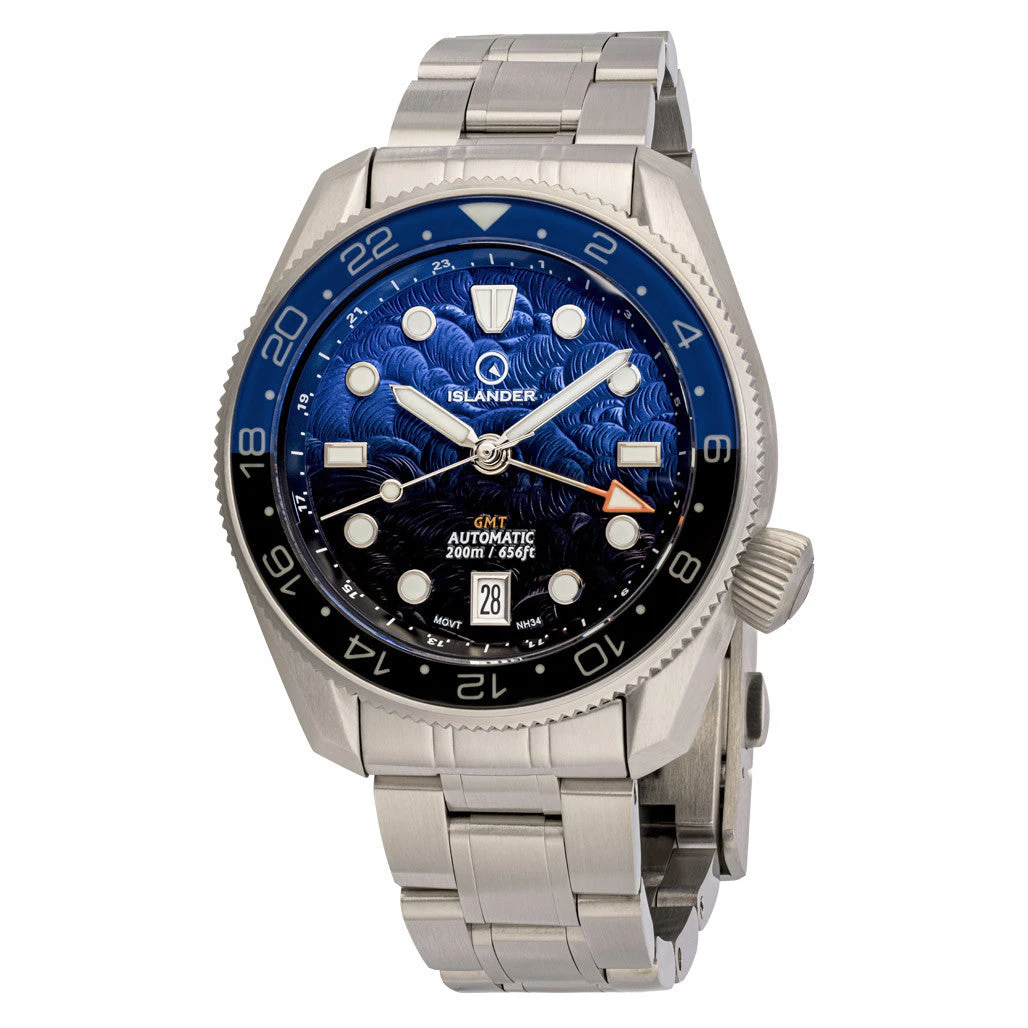 Islander Islander JFK Automatic GMT Watch with Batman Dial #ISL-338