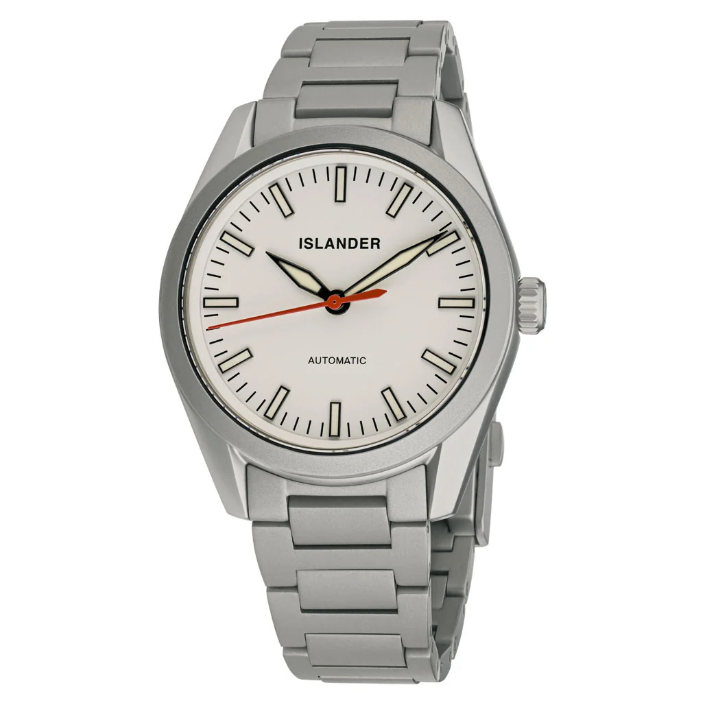 Islander Islander Thunderbolt Pilot Watch with White Dial #ISL-343