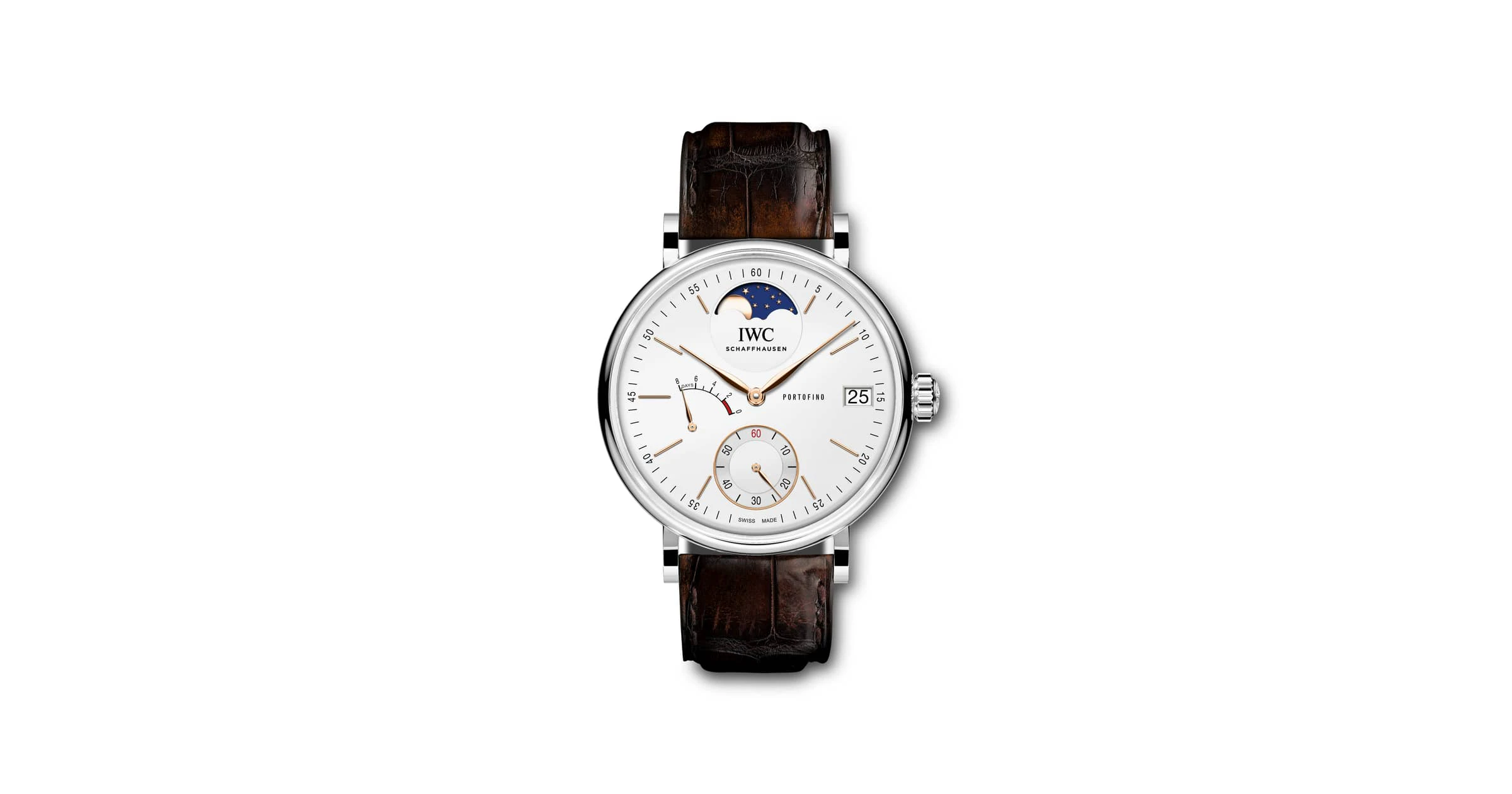 IWC Schaffhausen Iw516401 Portofino Hand Wound Moon Phase