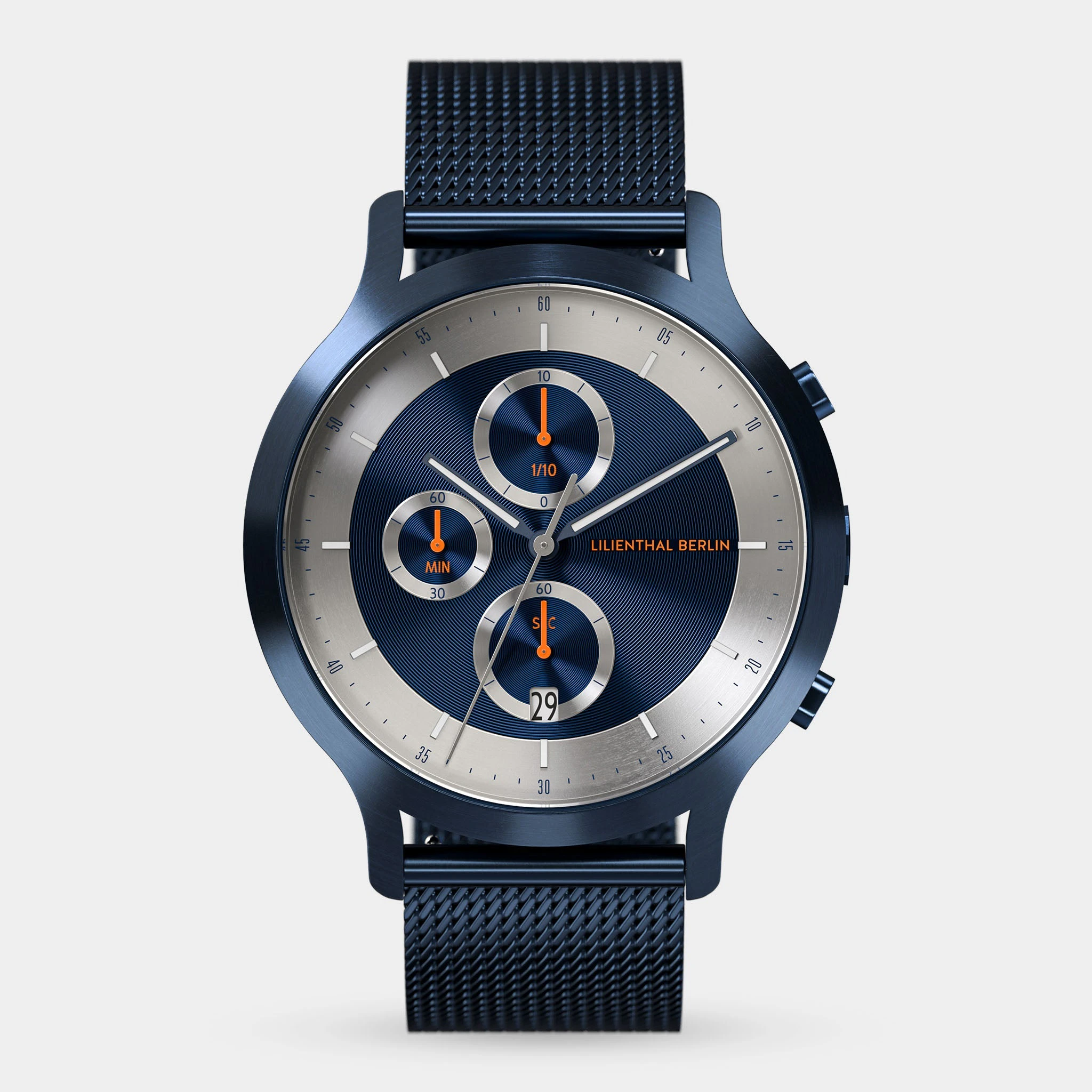 Lilienthal Berlin Chronograph LP – Blue Silver
