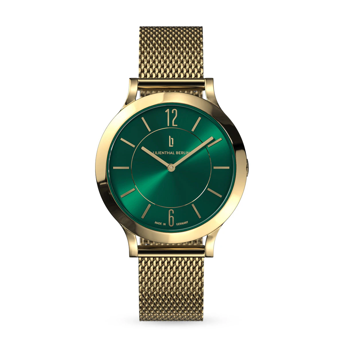 Lilienthal Berlin Classic Xs Gold Emerald Green Mesh Gold Glossy Ndash Lilienthal Berlin North America