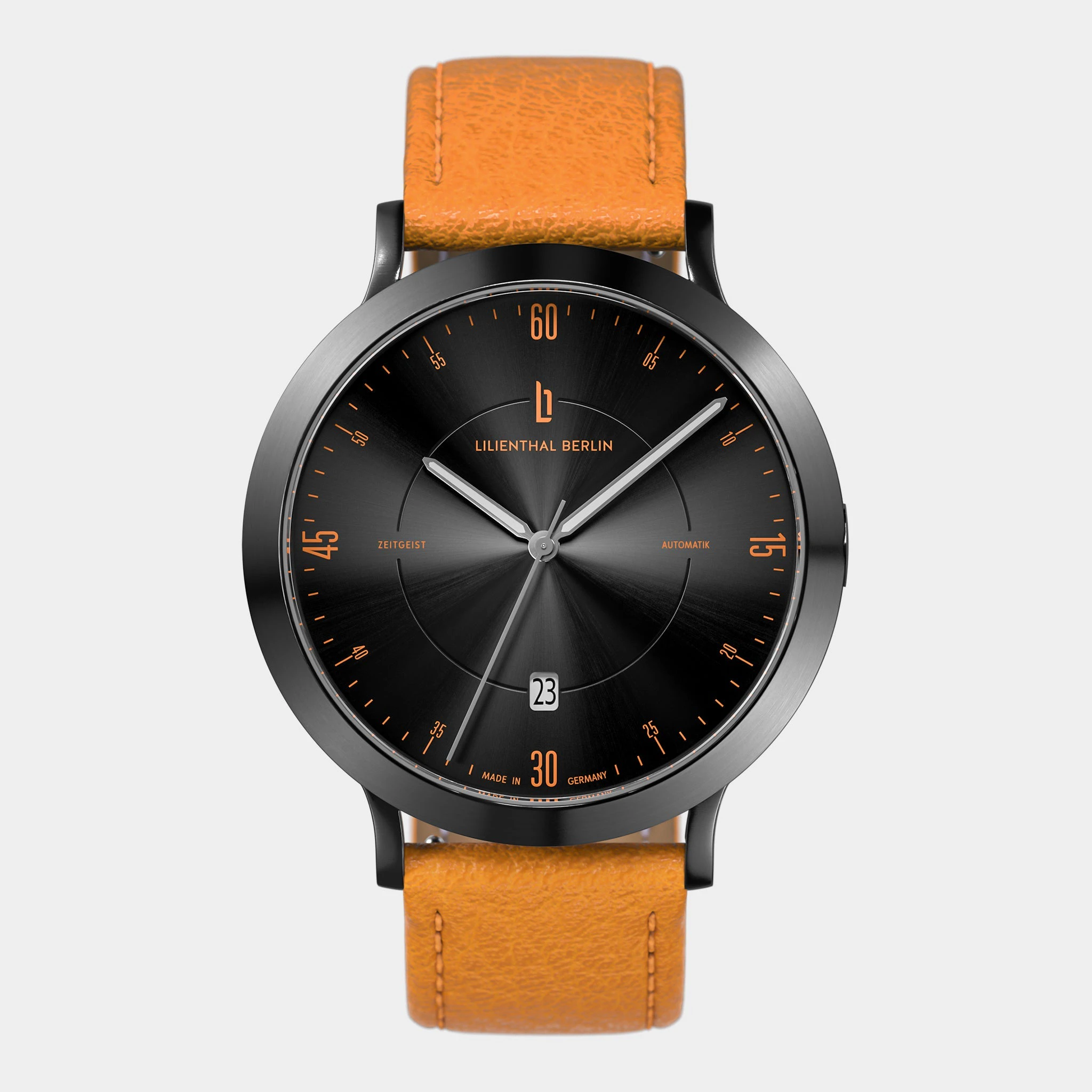Lilienthal Berlin Zeitgeist Automatik – Dark Silver Orange