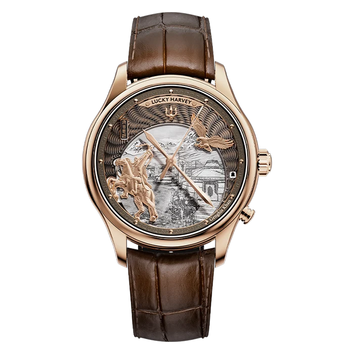 Lucky Harvey Dynasty Series Rose Gold Titanium Chiming Genghis Khan Limited Edition