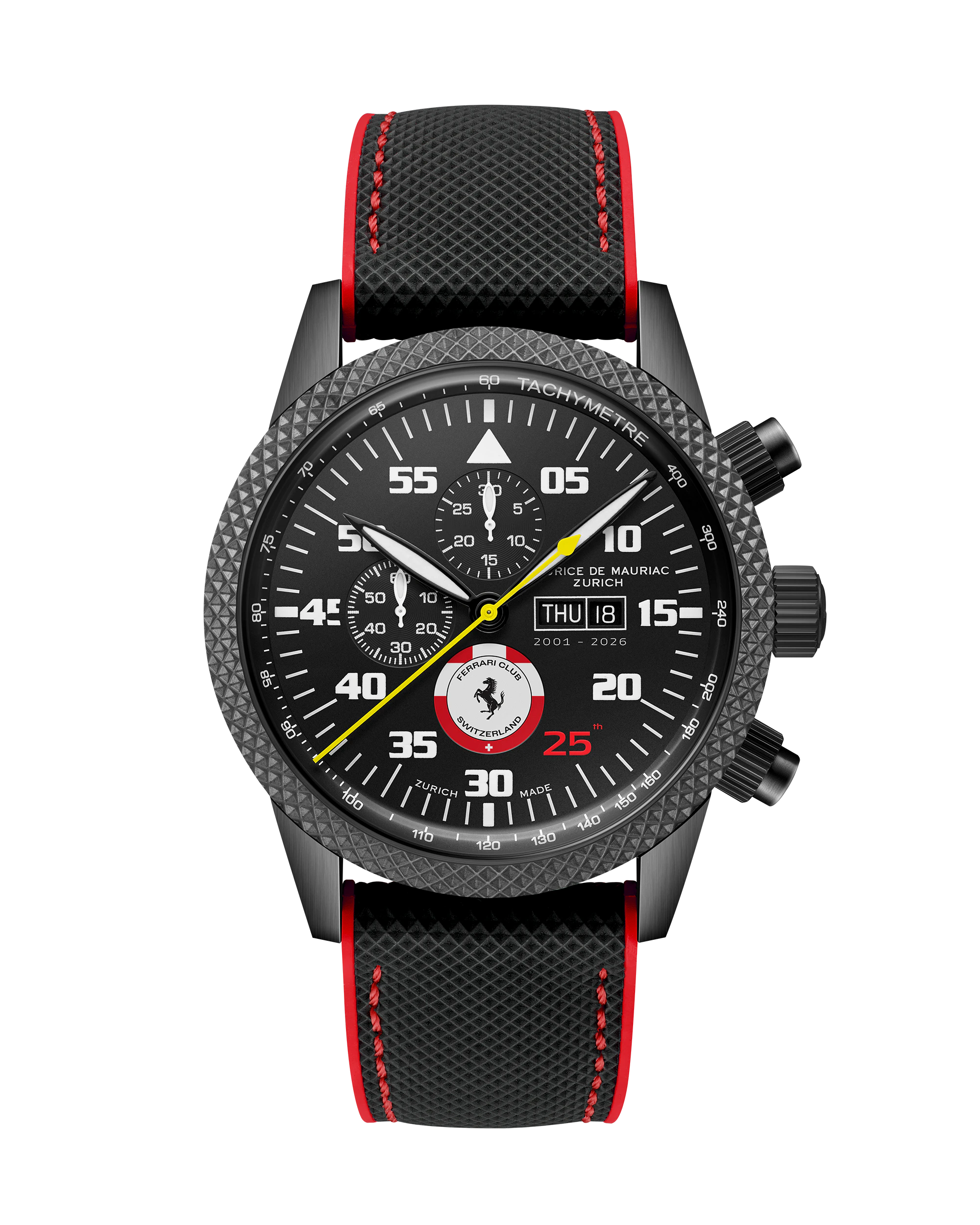 Maurice de Mauriac Chrono Modern "Ferrari Club Switzerland" 25th Jubilee Edition Members Only