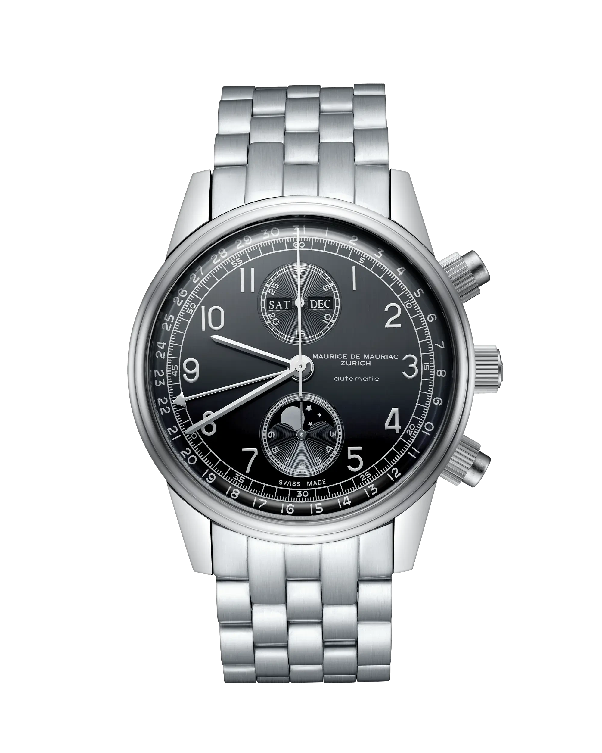 Maurice de Mauriac Chrono Modern Moon full Steel