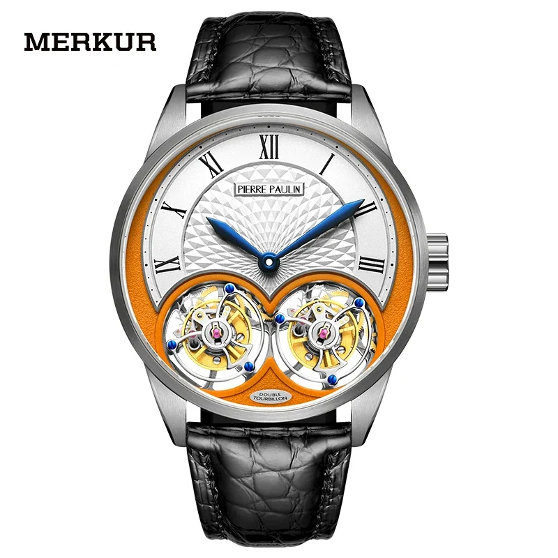Merkur Double Tourbillon Watch