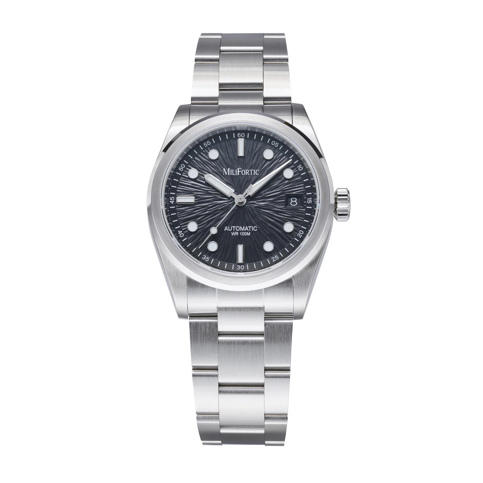 Milifortic 36mm Original Design Textured Dial Automatic Sports Watch for Small Wrist S140