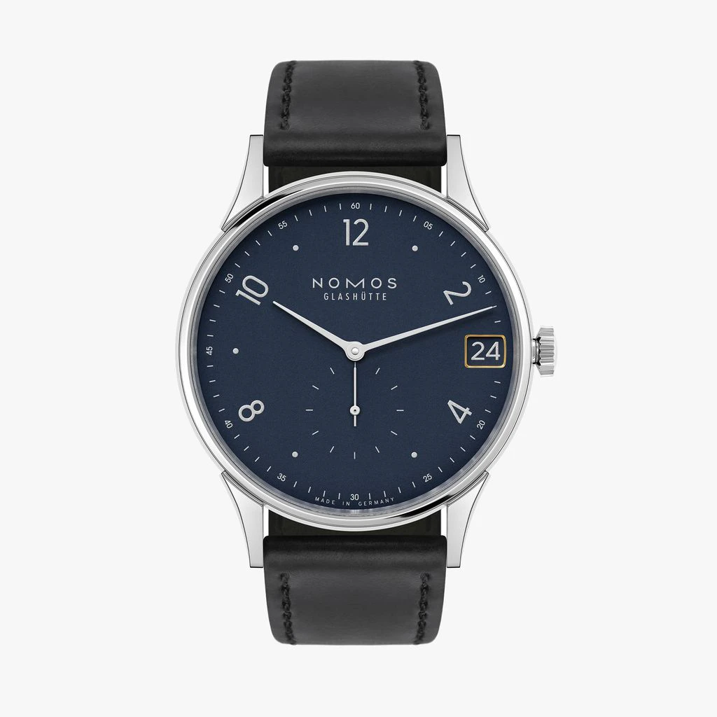 NOMOS Glashütte Minimatik 39 date blue