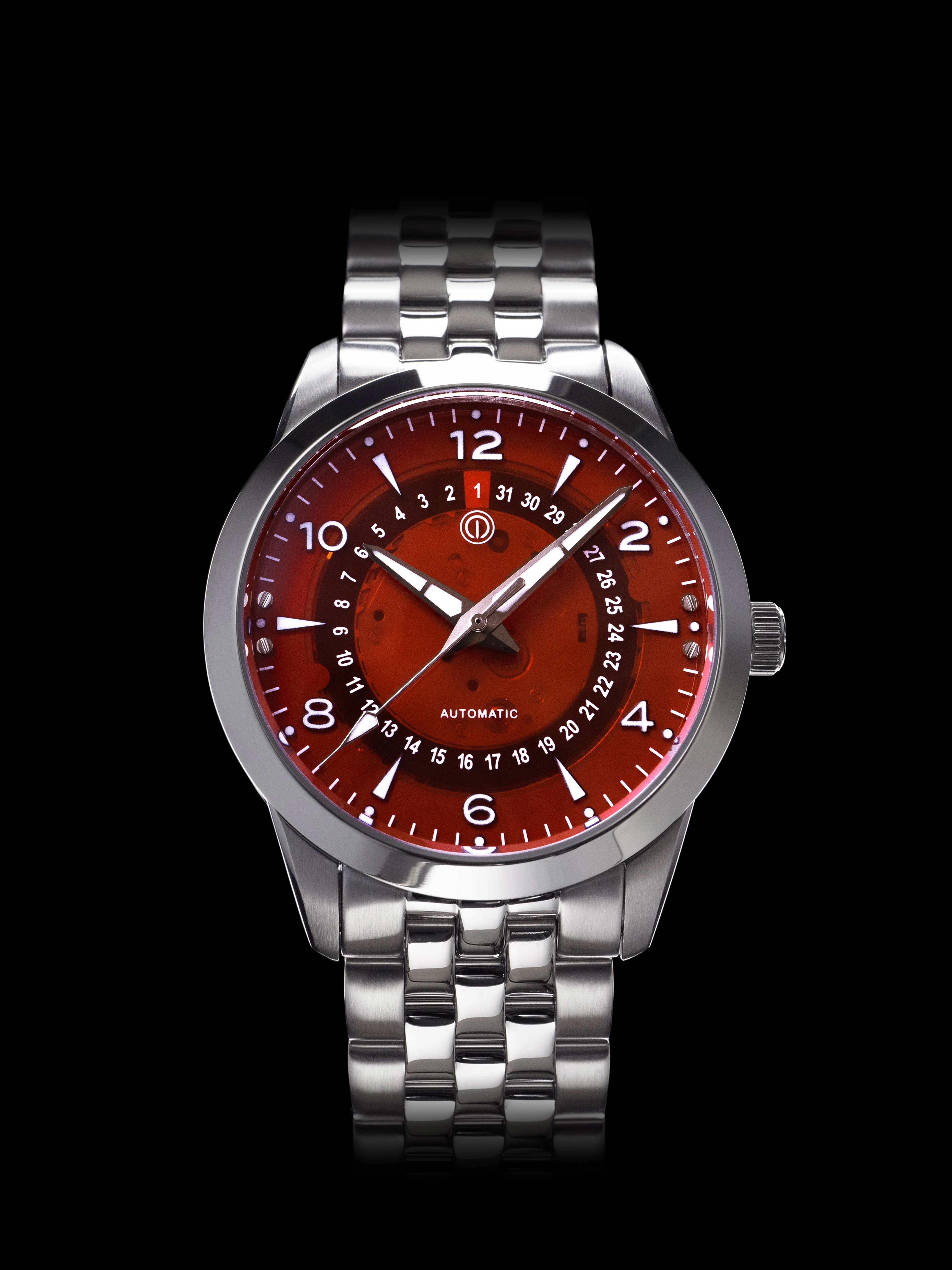 MMI Watches NOR-LIGHT: "ORANGE DATE SAPPHIRE DIAL" MODEL NL-06