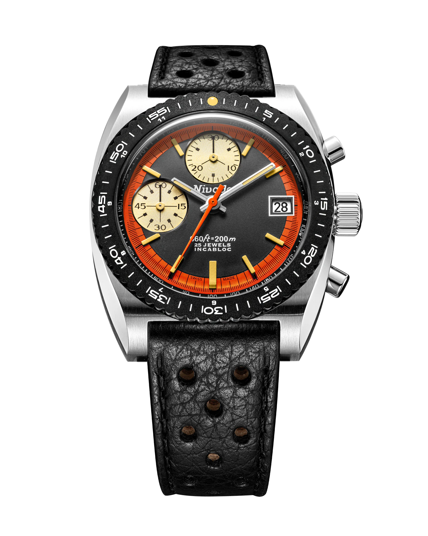 Nivada Grenchen AUTOCHRON ORANGE AUTOMATIC