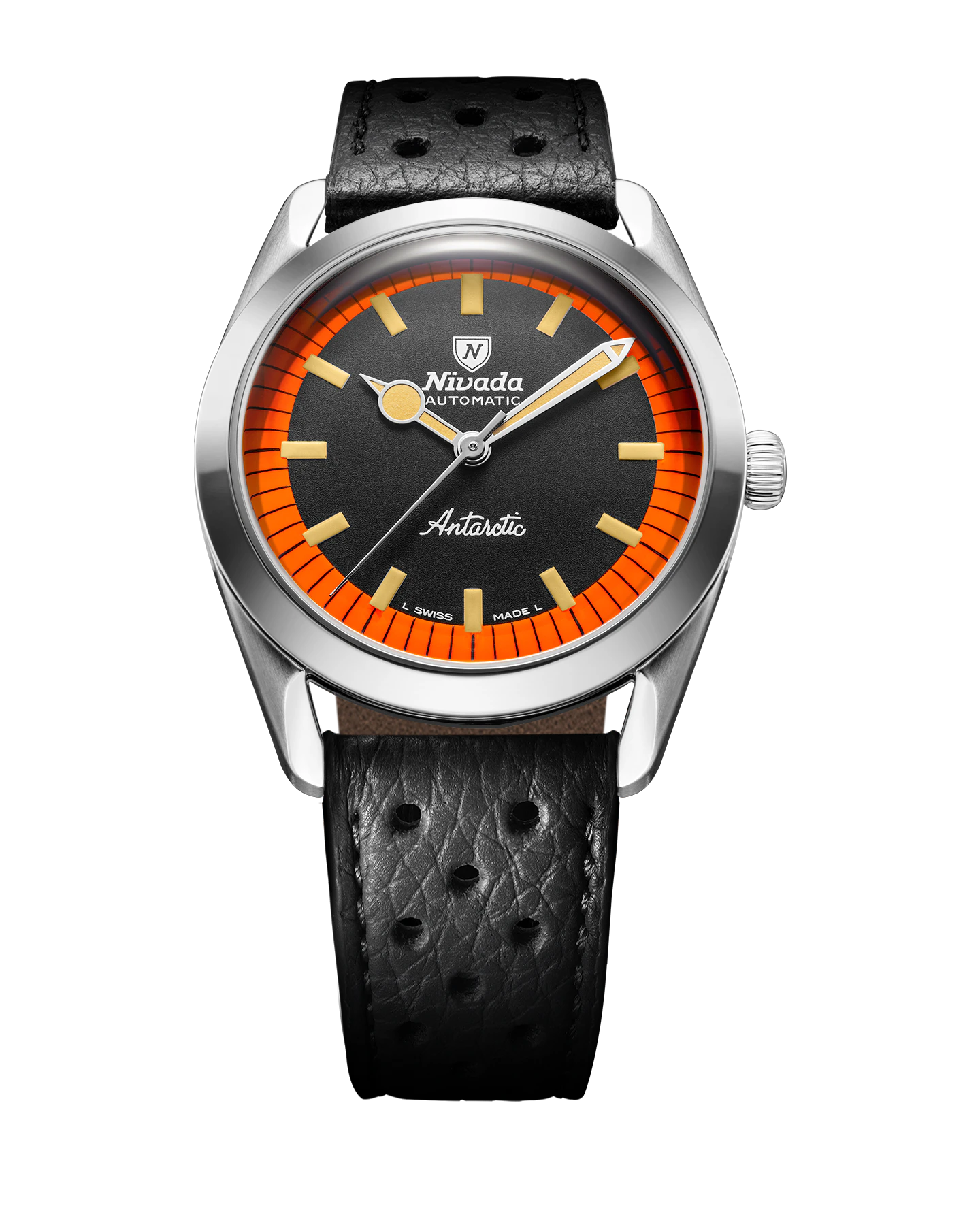 Nivada Grenchen ANTARCTIC BLACK & ORANGE - 38MM