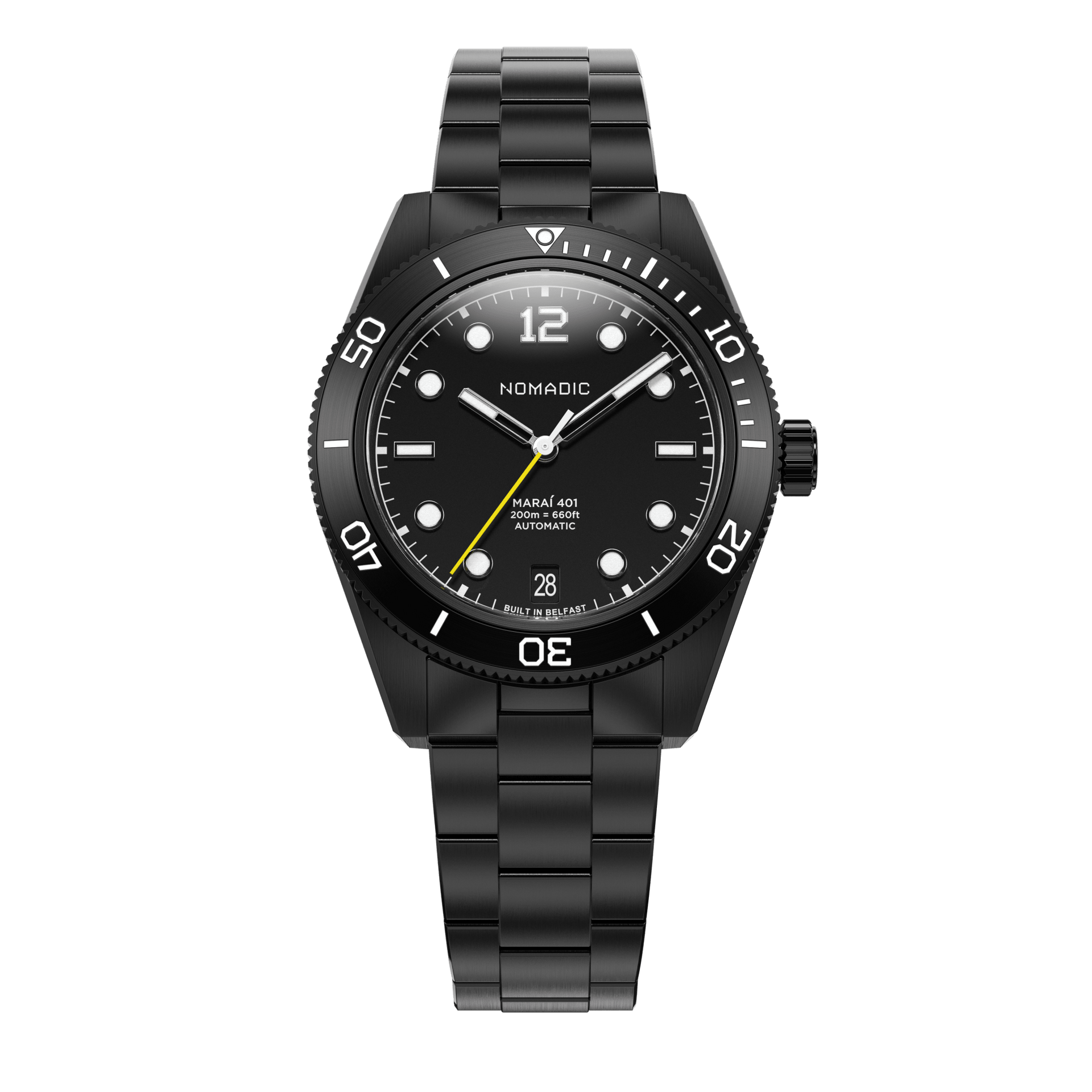 Nomadic Blackout Maraí 401 Compact - 36mm Dive Watch (2026 Edition)