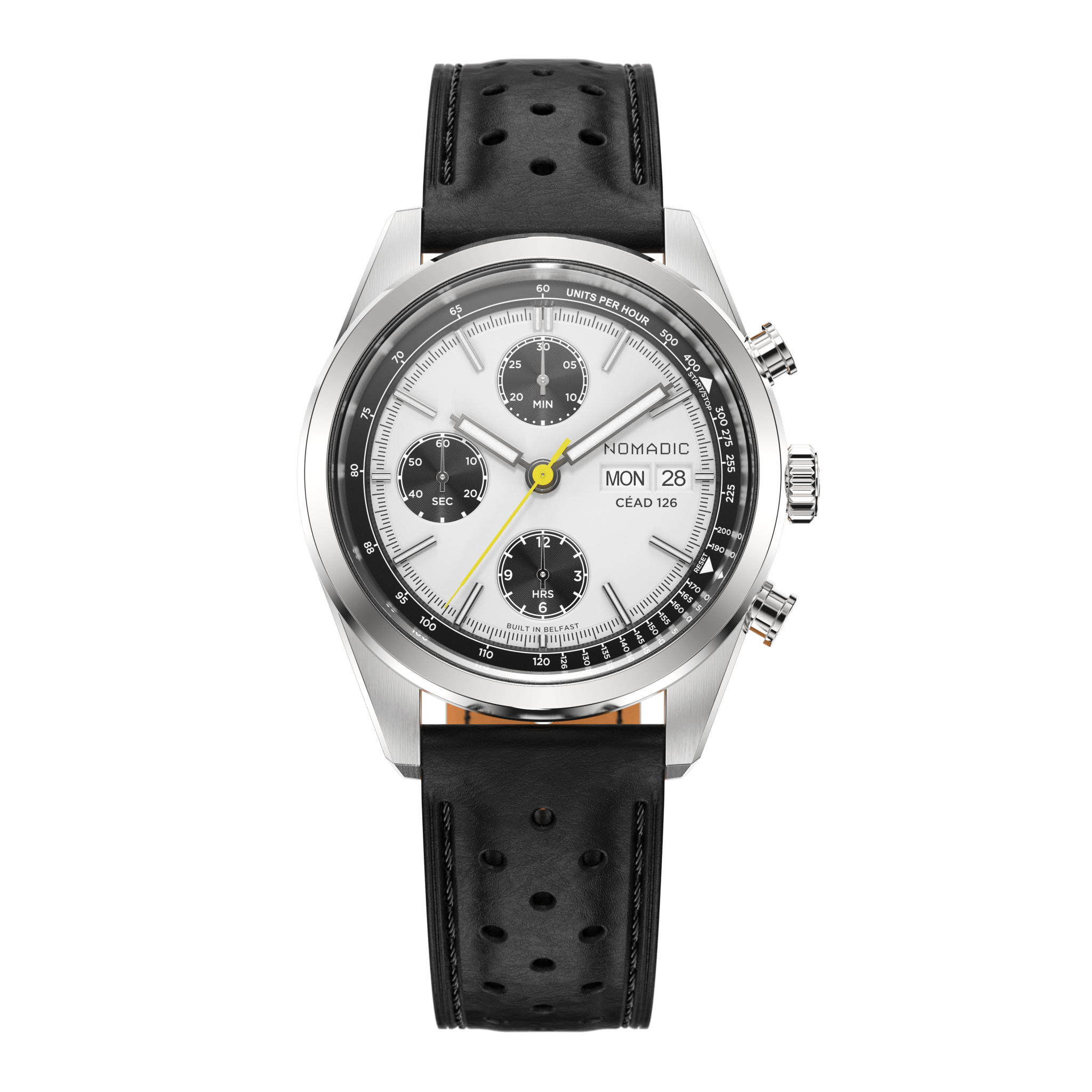 Nomadic Céad 126 - Navigator White - Chronograph