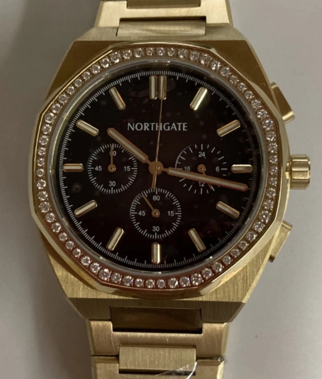 Northgate Club Exclusive Gradient Brown Chrono Gold
