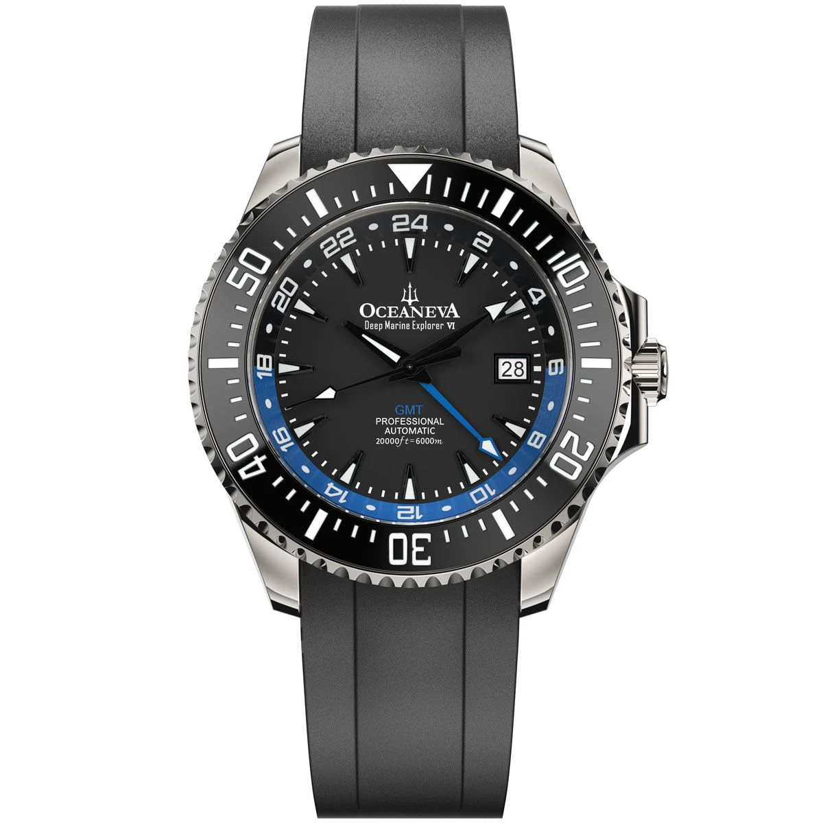 Oceaneva 6000m Deep Marine Explorer VI Grade 5 Titanium GMT